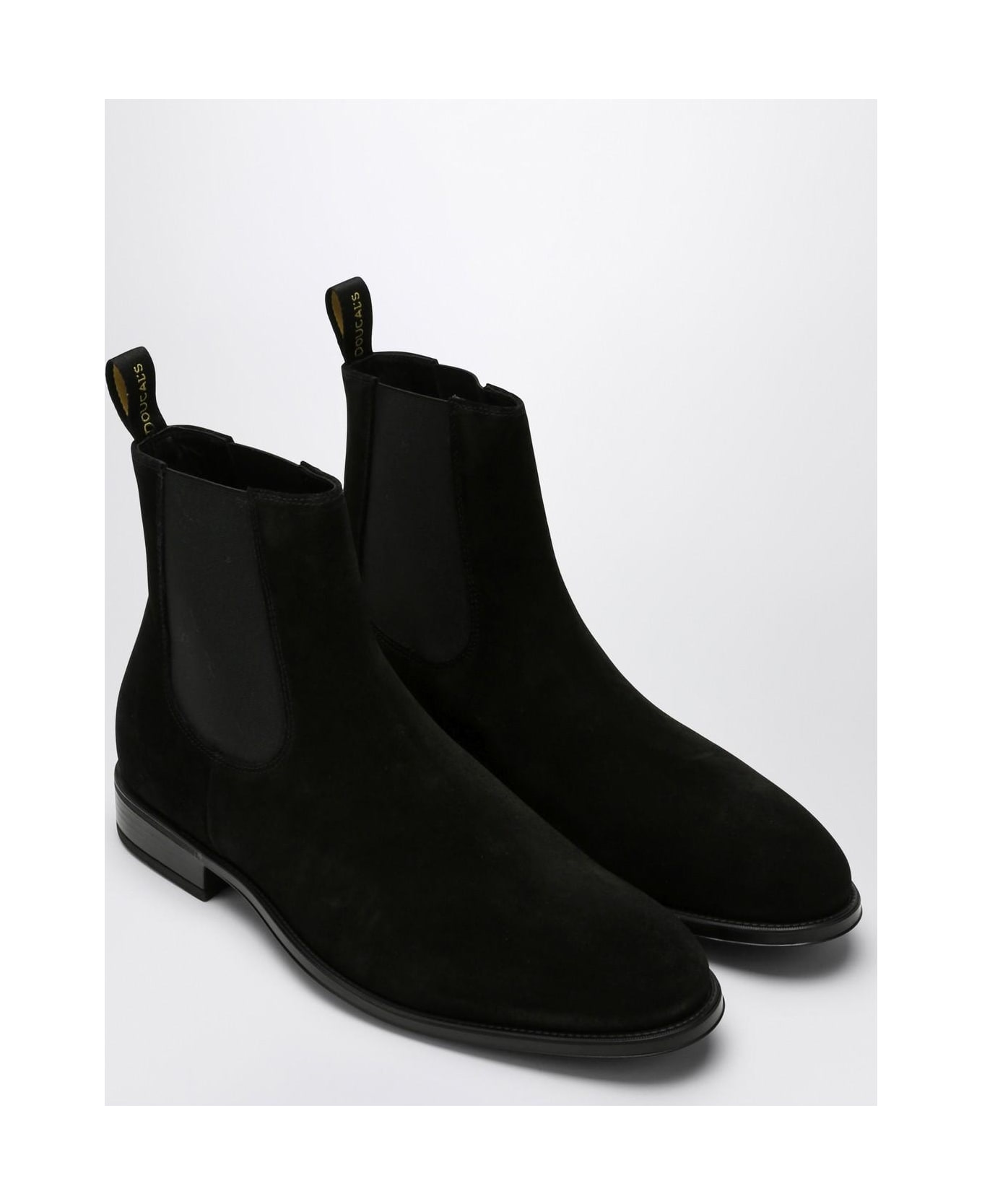 Doucal's Black Suede Ankle Boot - Black