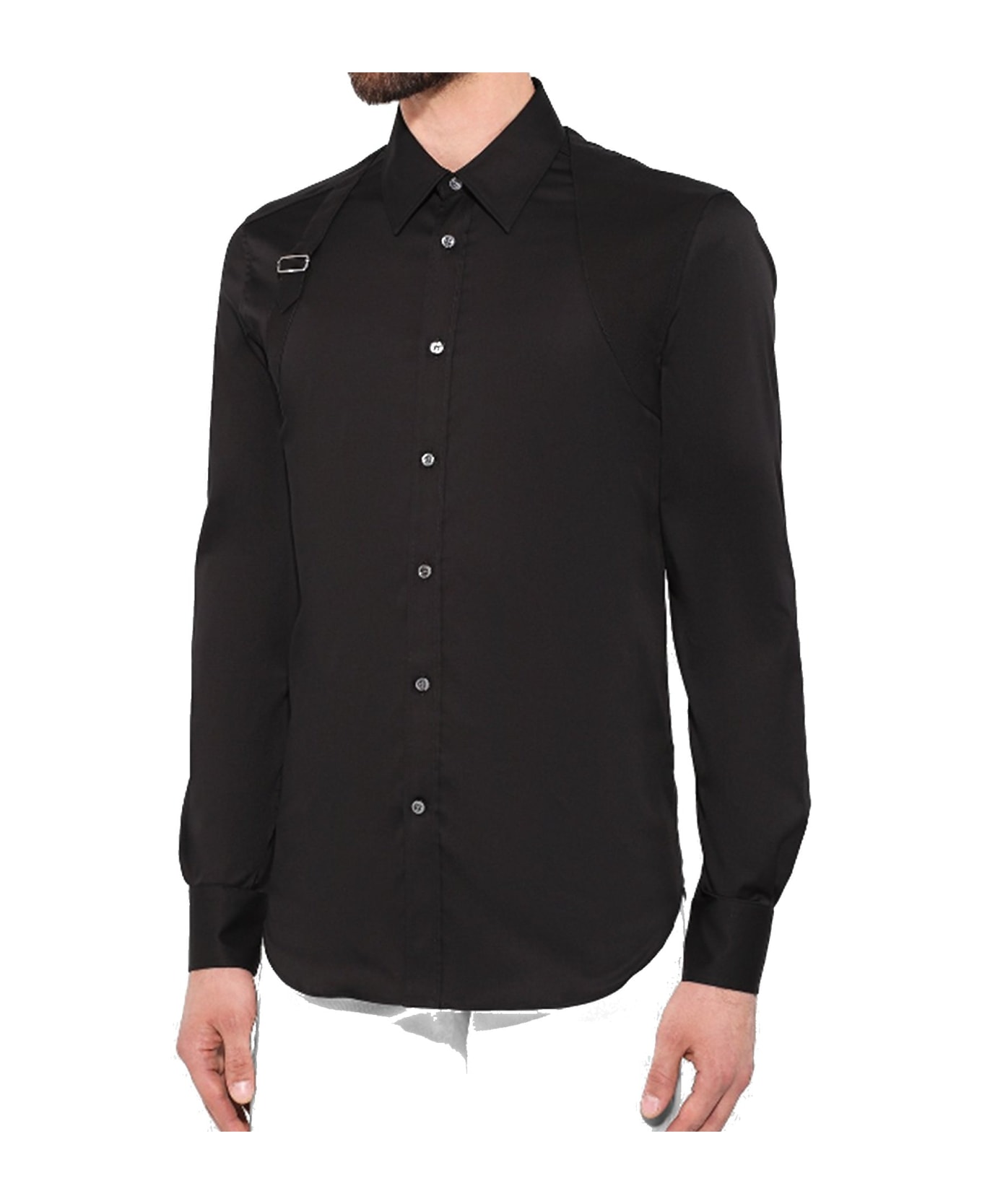 Alexander McQueen Cotton Shirt - Black
