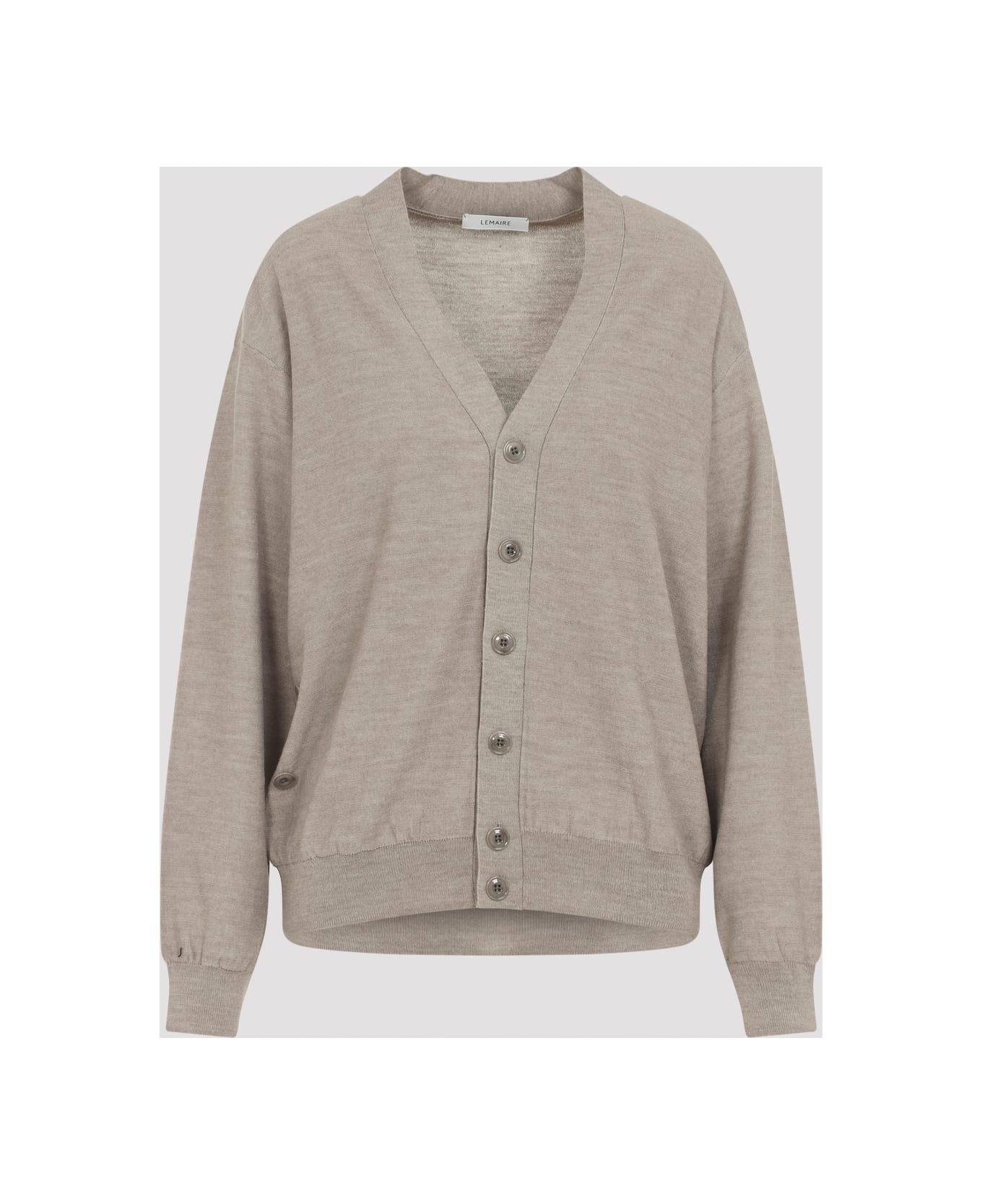 Lemaire Relaxed Twisted Cardigan - Light Taupe