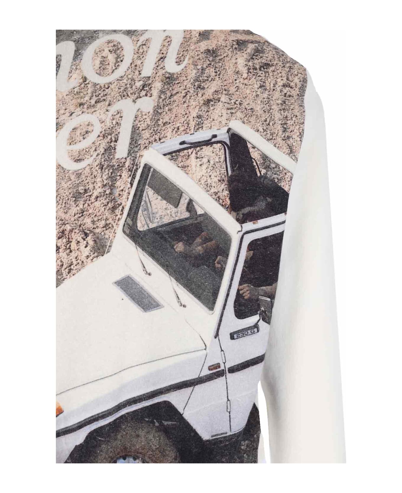 Moncler Genius X Mercedes-benz By Nigo Logo Crewneck Sweatshirt - White
