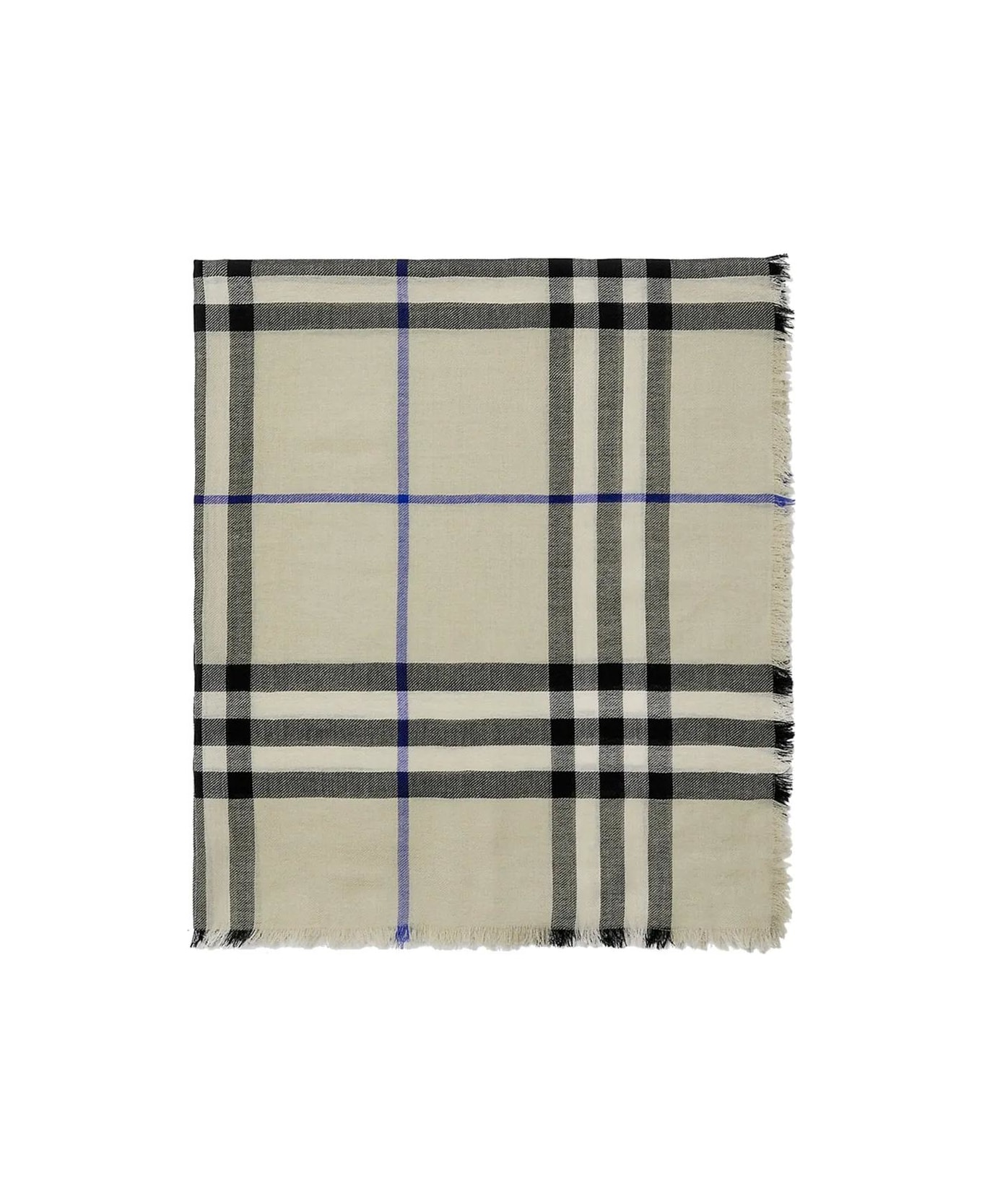 Burberry Checked Scarf - NEUTRALS スカーフ＆ストール