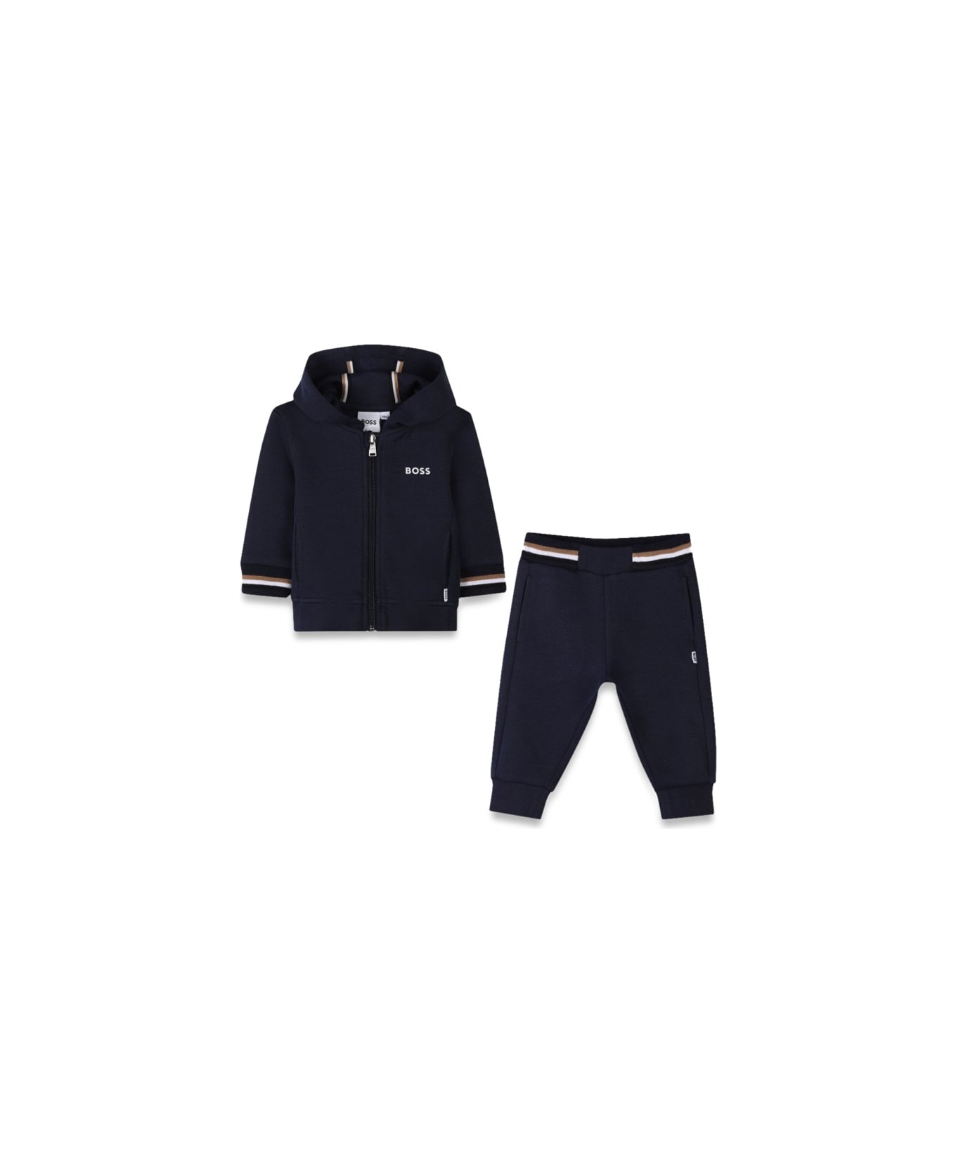 Hugo Boss Cardigan Set With Pants - BLUE