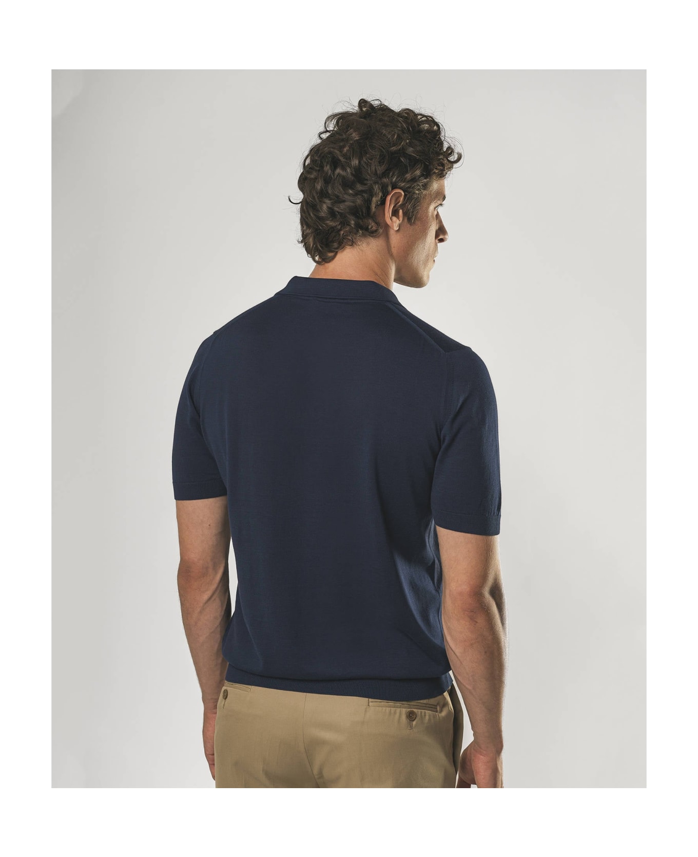 Larusmiani Ischia Polo Sweater - Navy