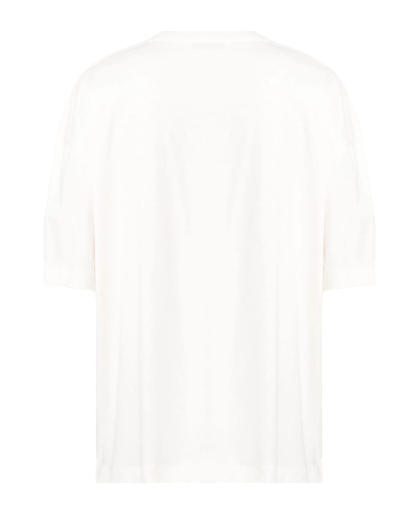 Études Spirit Etudes Big-print Organic Cotton T-shirt - Bianco