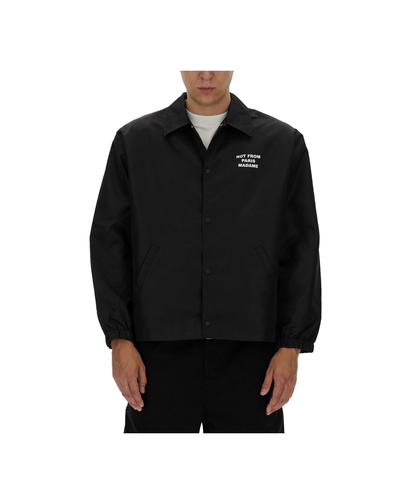 Drôle de Monsieur "slogan" Jacket - BLACK