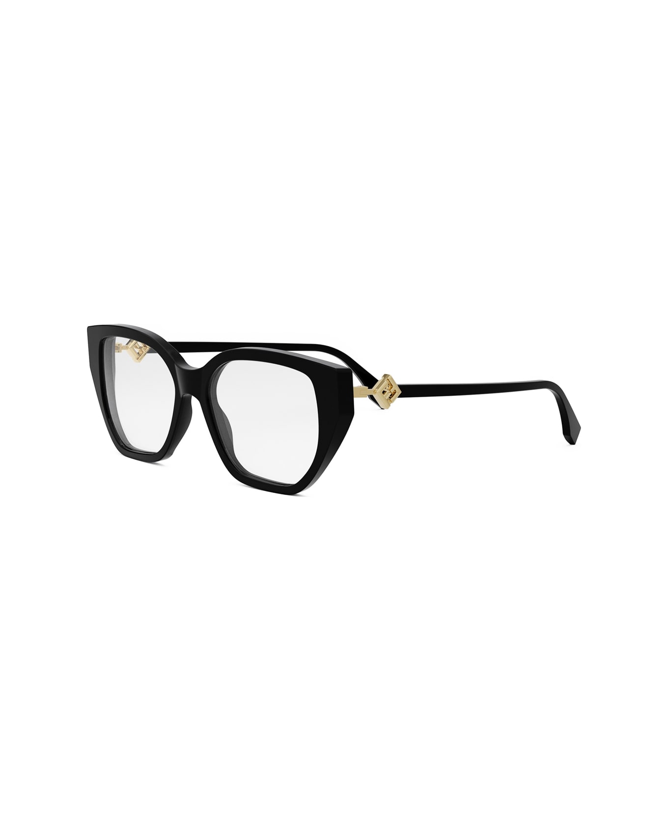 メガネ FENDI Woman Optical frames Black FE50100I 001 Eyeglasses FENDI Ff diamonds FE50100I 001 53-16 Black in