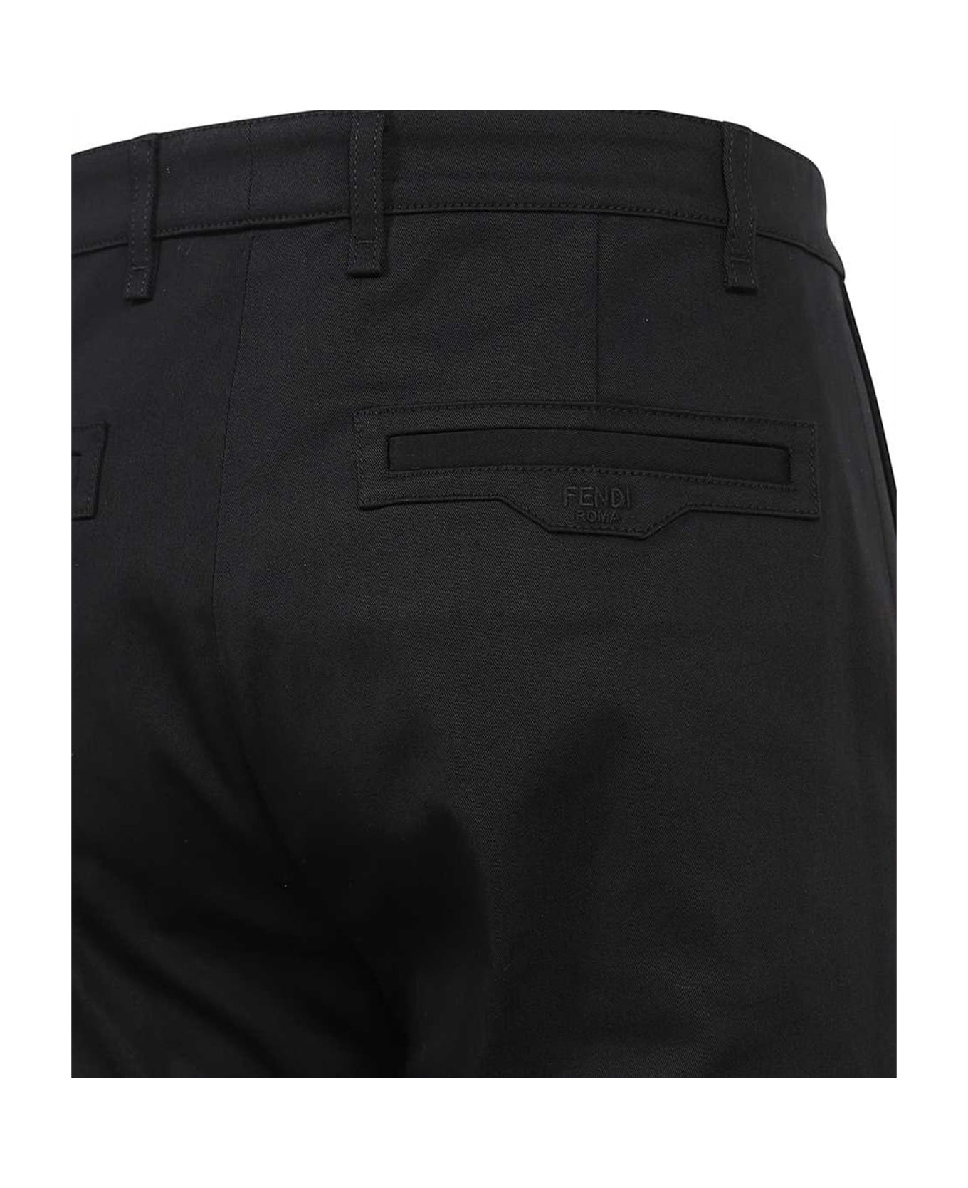 Fendi Cotton Pants - Black