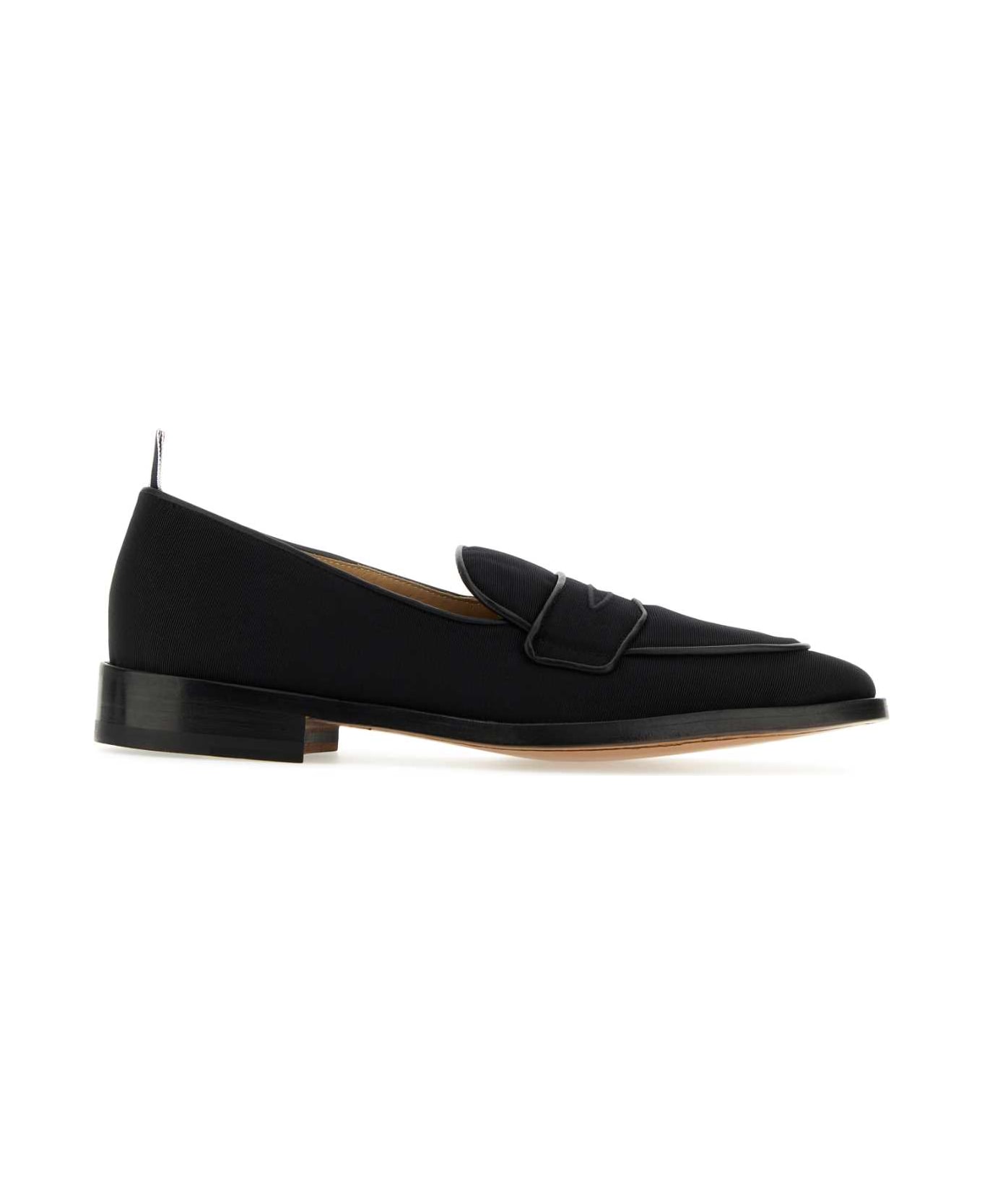 Thom Browne Midnight Blue Fabric Loafers - Black