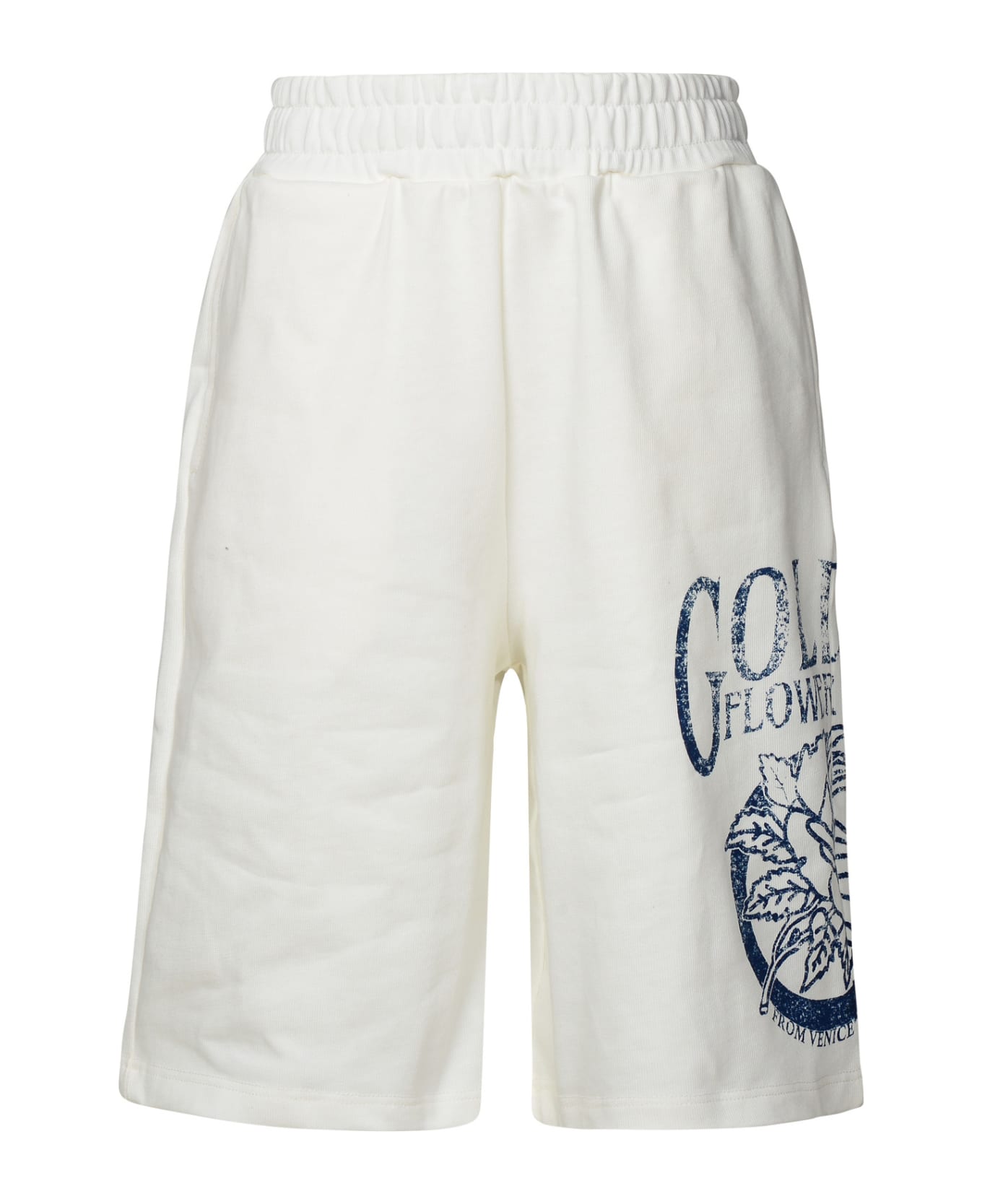 Golden Goose Ivory Cotton Bermuda Shorts - Avorio