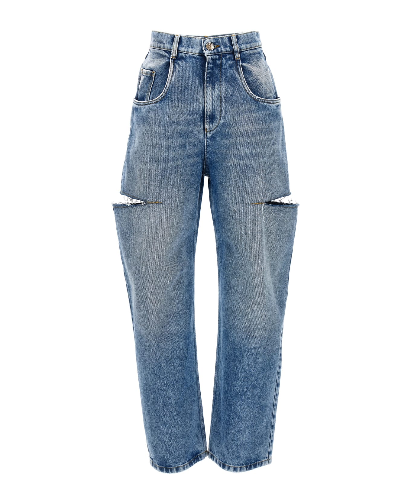Maison Margiela Cut-out Jeans - Light Blue