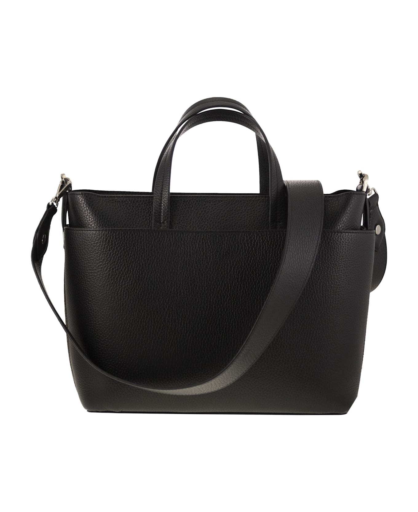 Fabiana Filippi Black Leather Totes - Black
