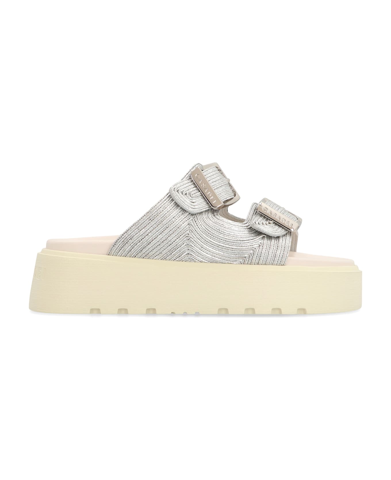 Casadei Zudi Slides - Silver