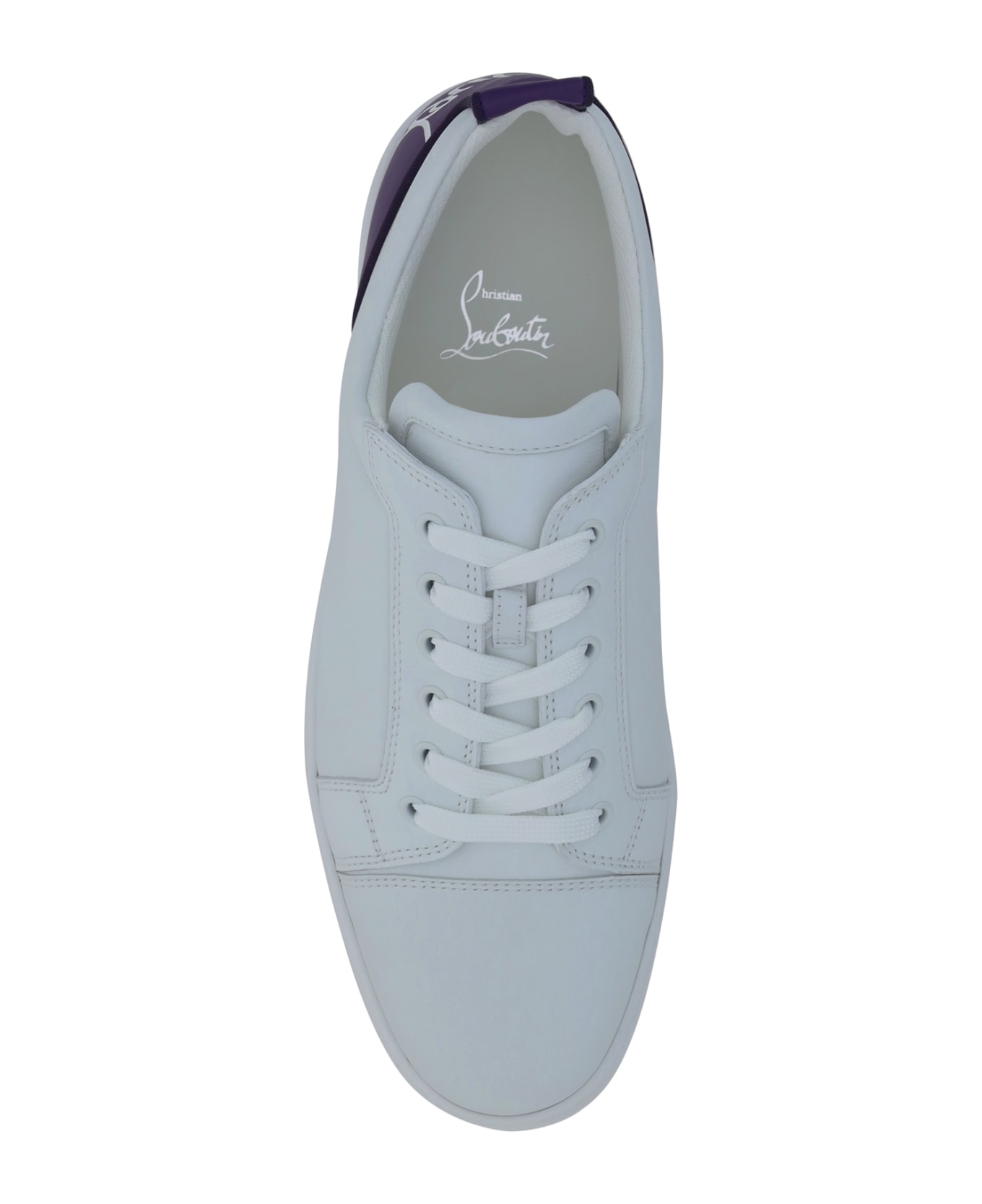 Christian Louboutin Fun Louis Junior Sneakers - White/jacaranda