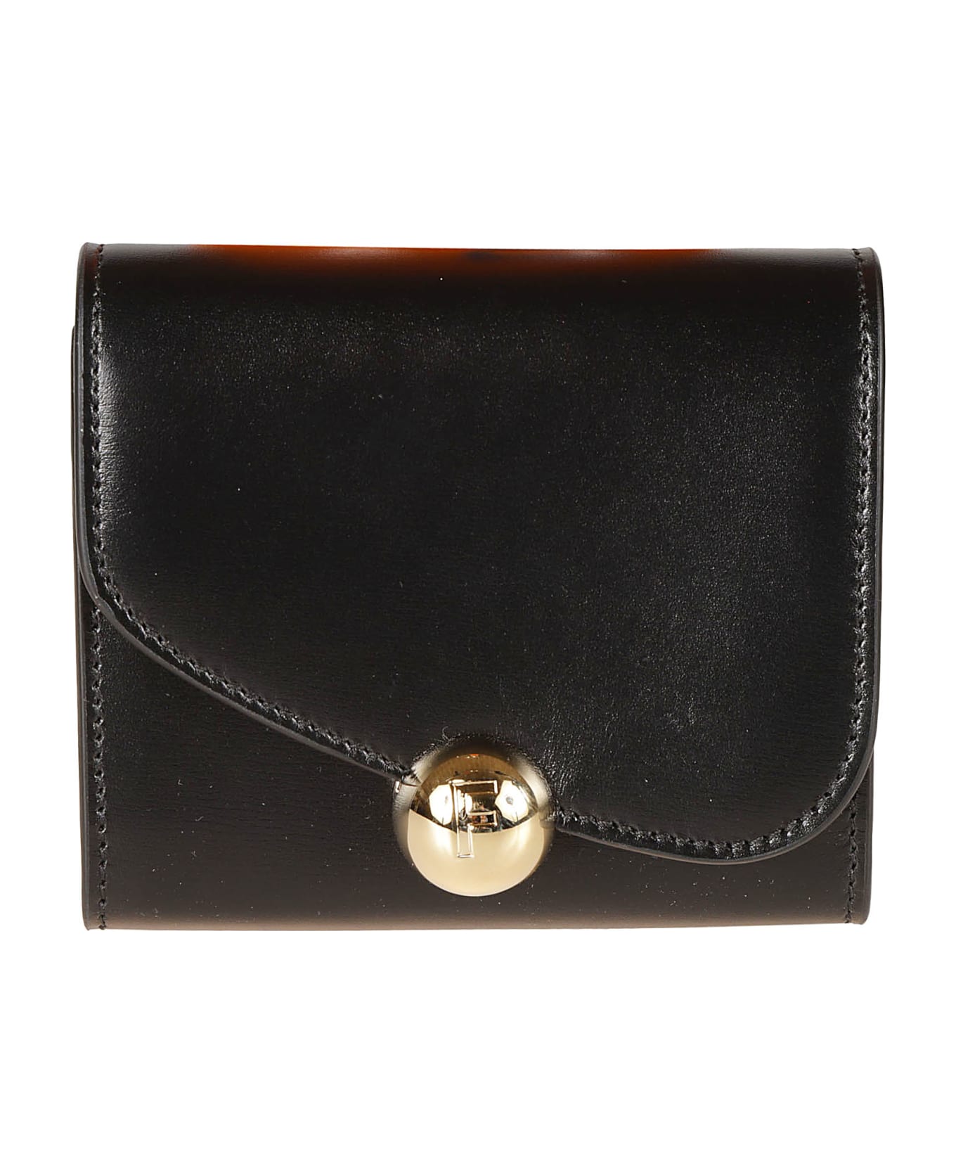Ferragamo Snap Button Wallet - Black 財布