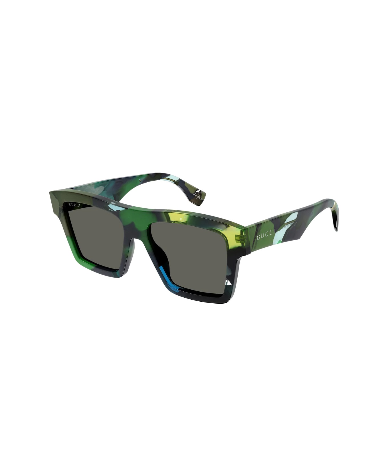 Gucci Eyewear Gg1623s Linea Lettering 001 Sunglasses - Verde