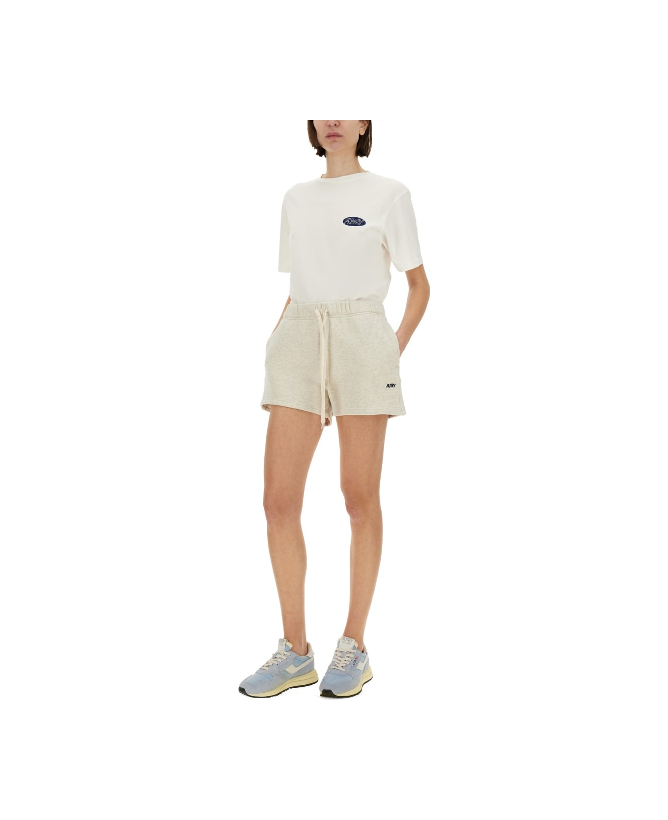 Autry Sweatshirt Shorts - LATTE