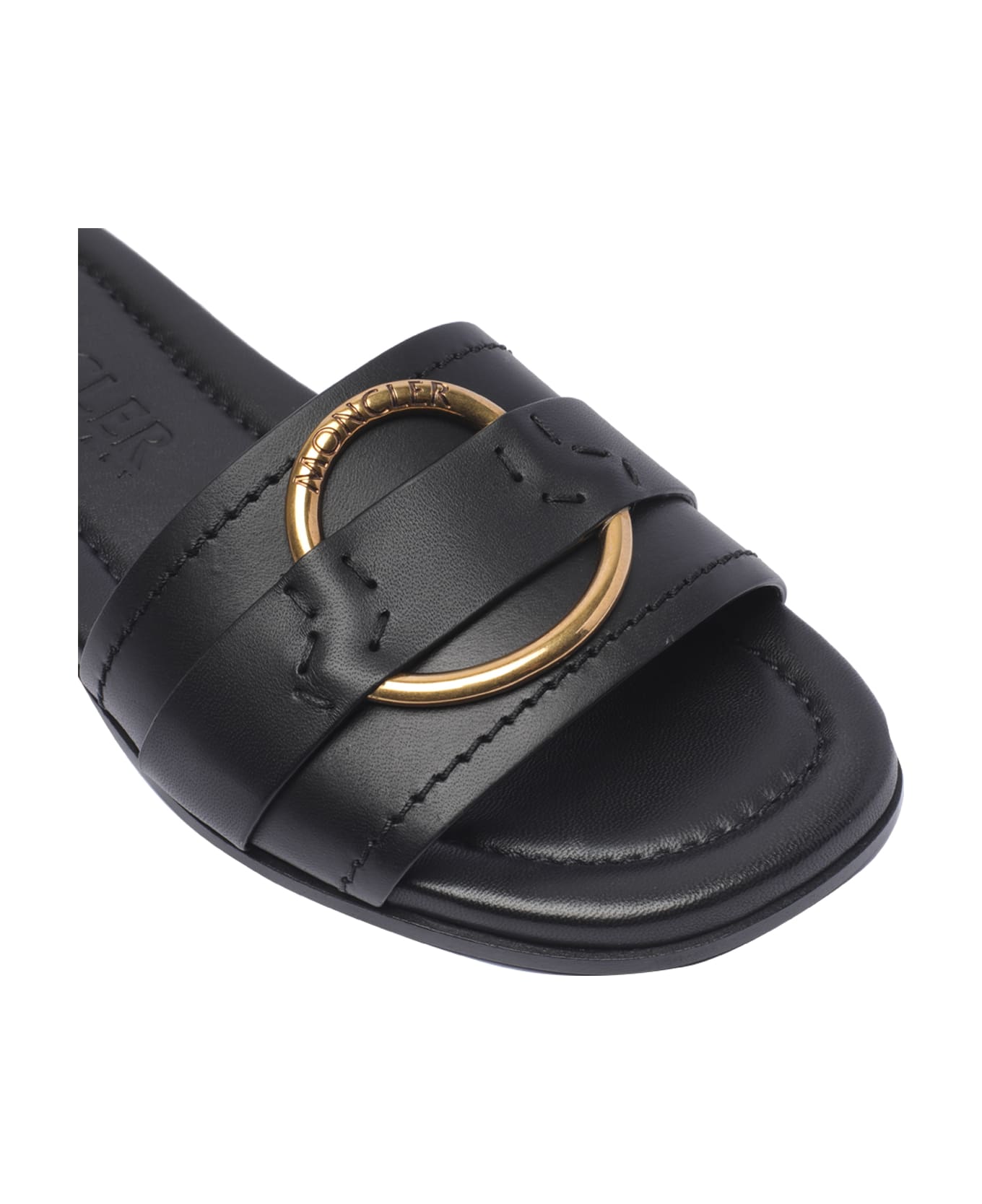 Moncler Bell Slide Sandals - Black サンダル