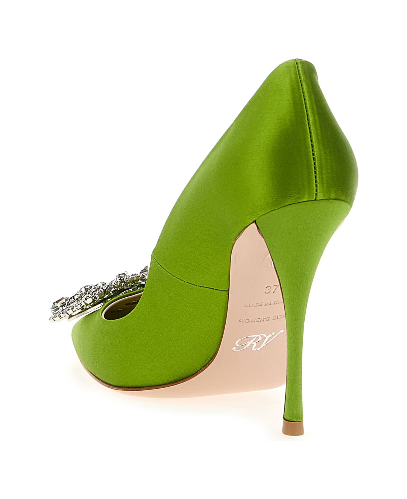 Roger Vivier 
flower Strass
 Pumps - Green
