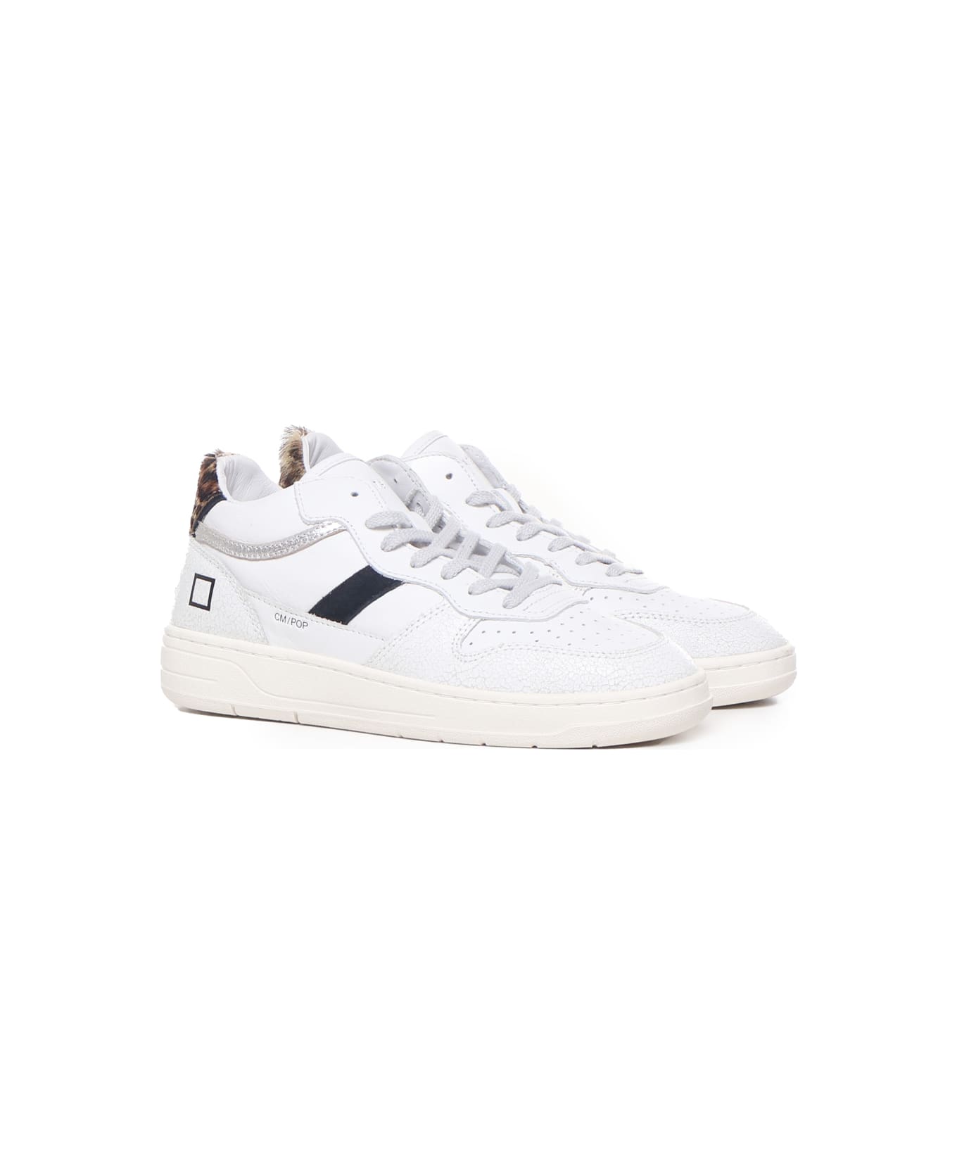 D.A.T.E. Court 2.0 Sneakers - White-leopard