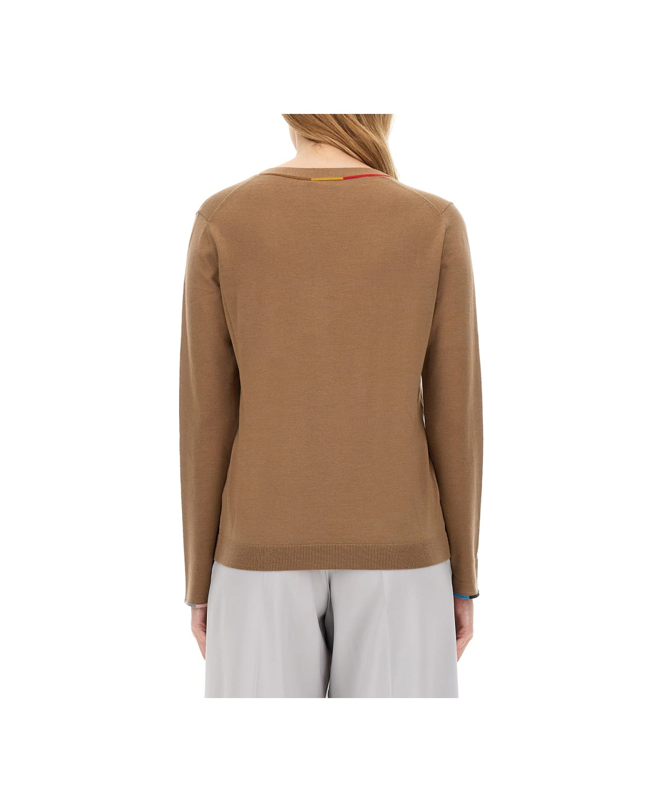 Paul Smith V-neck Sweater - BEIGE