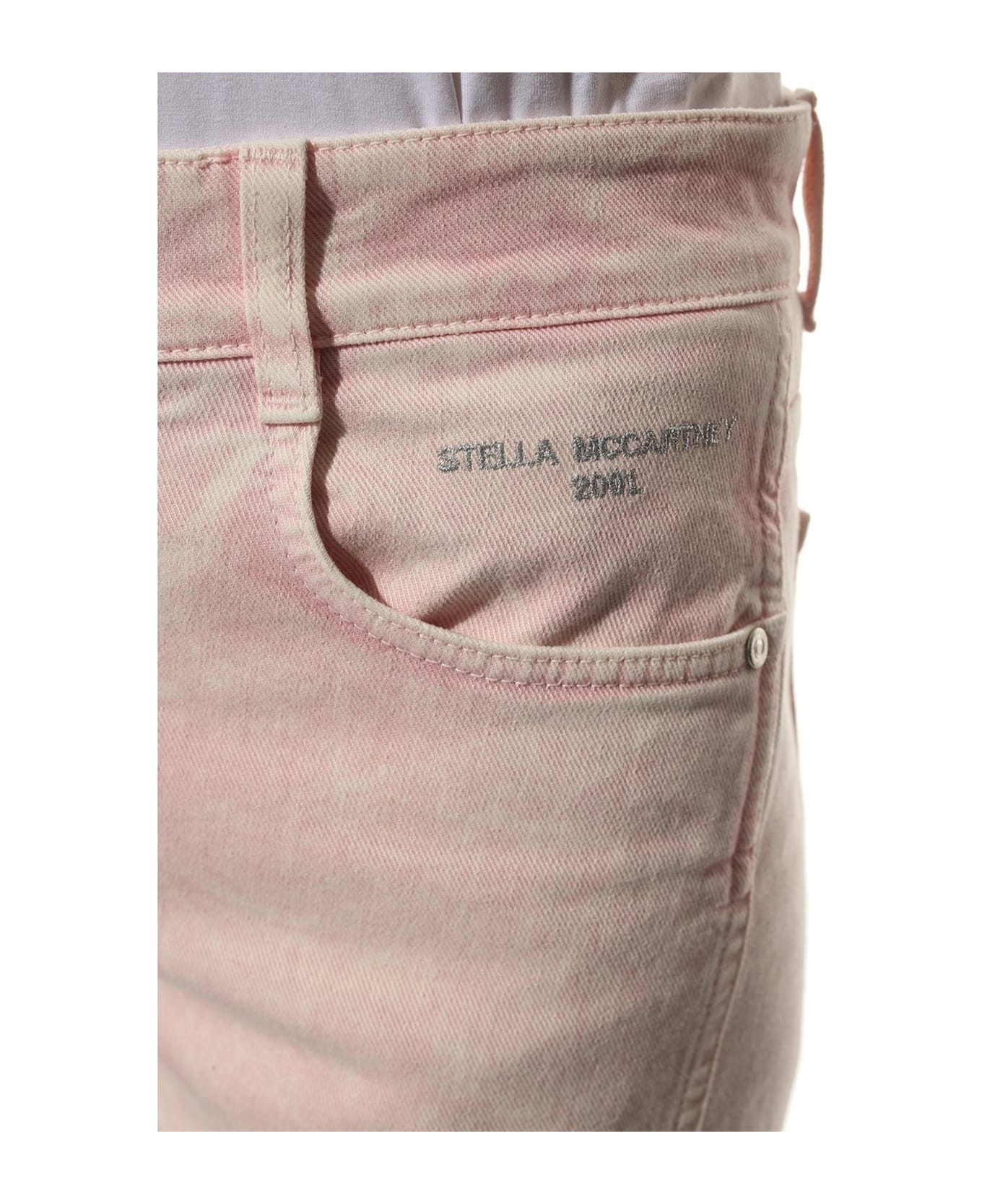 Stella McCartney Cropped Denim Jeans - Pink