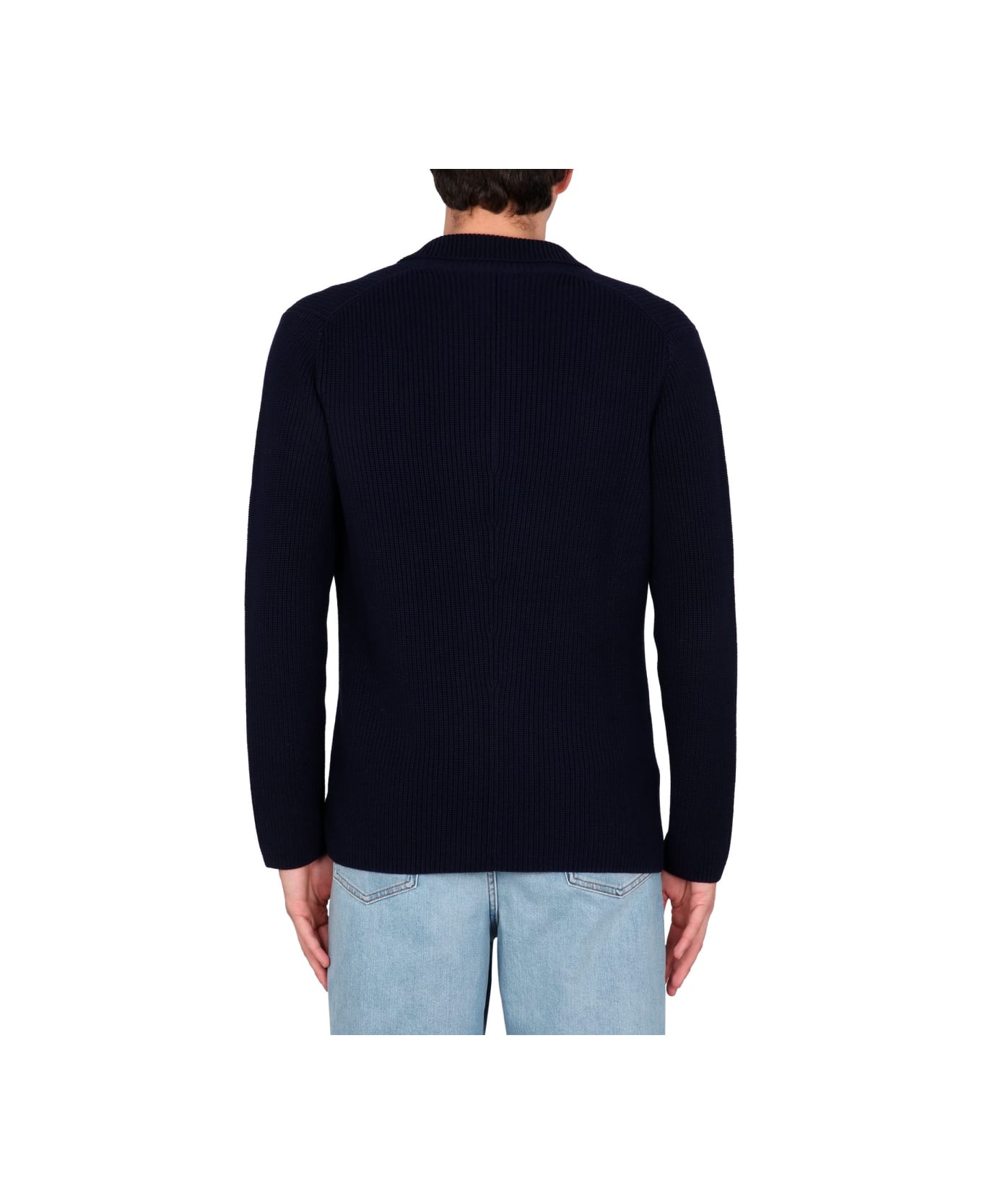 Ballantyne Double-breasted Cardigan Jacket - BLUE