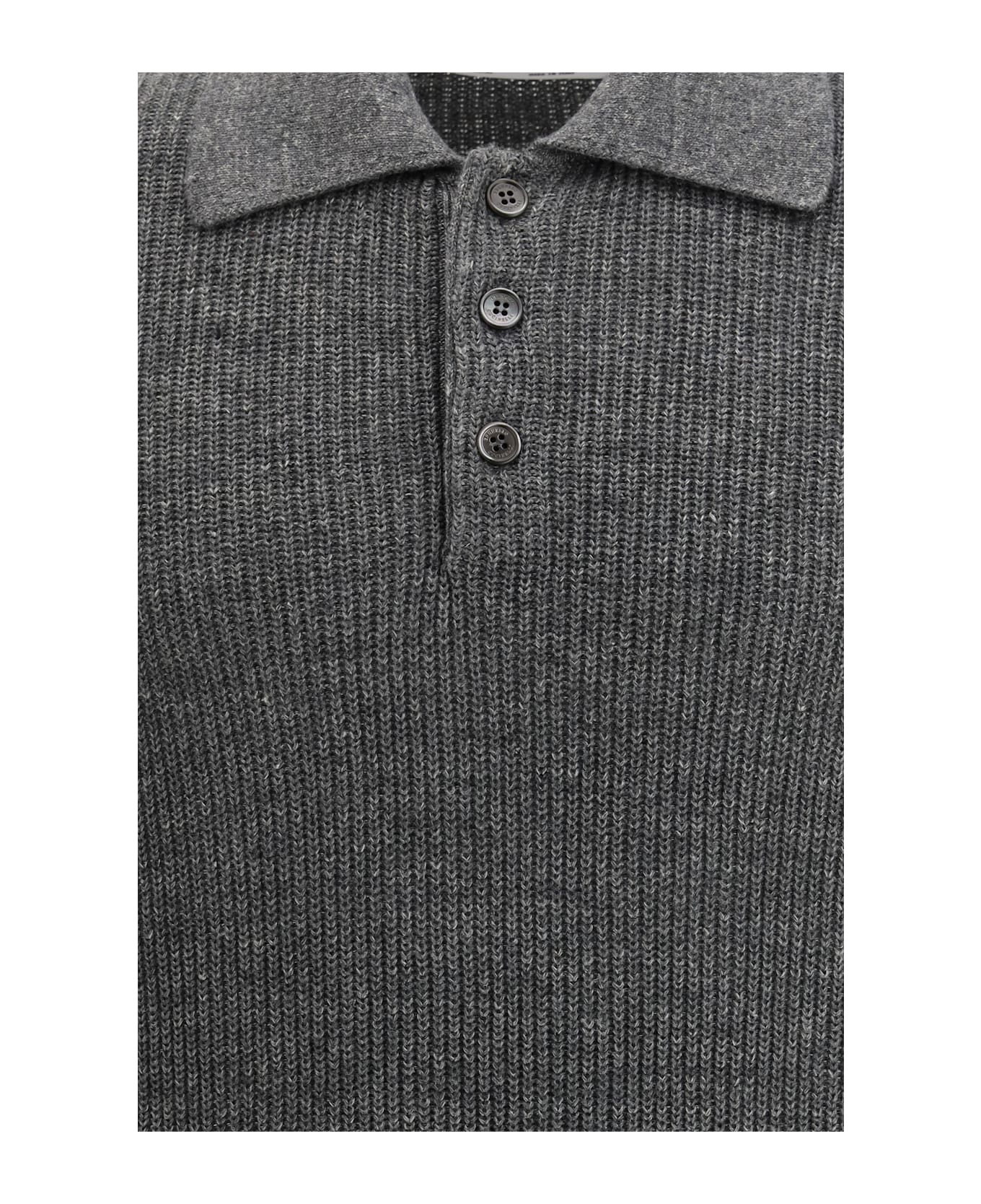 Brunello Cucinelli Cotton Polo Sweater