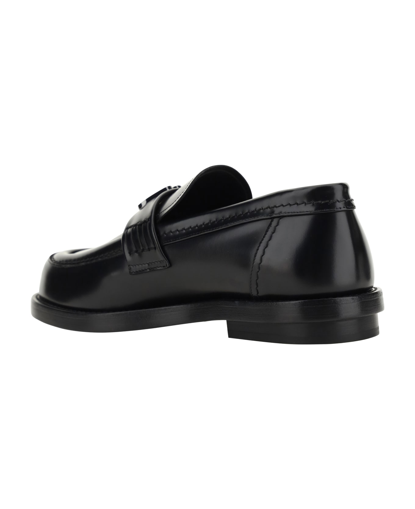 Alexander McQueen Leather Loafers - Black/gunmental