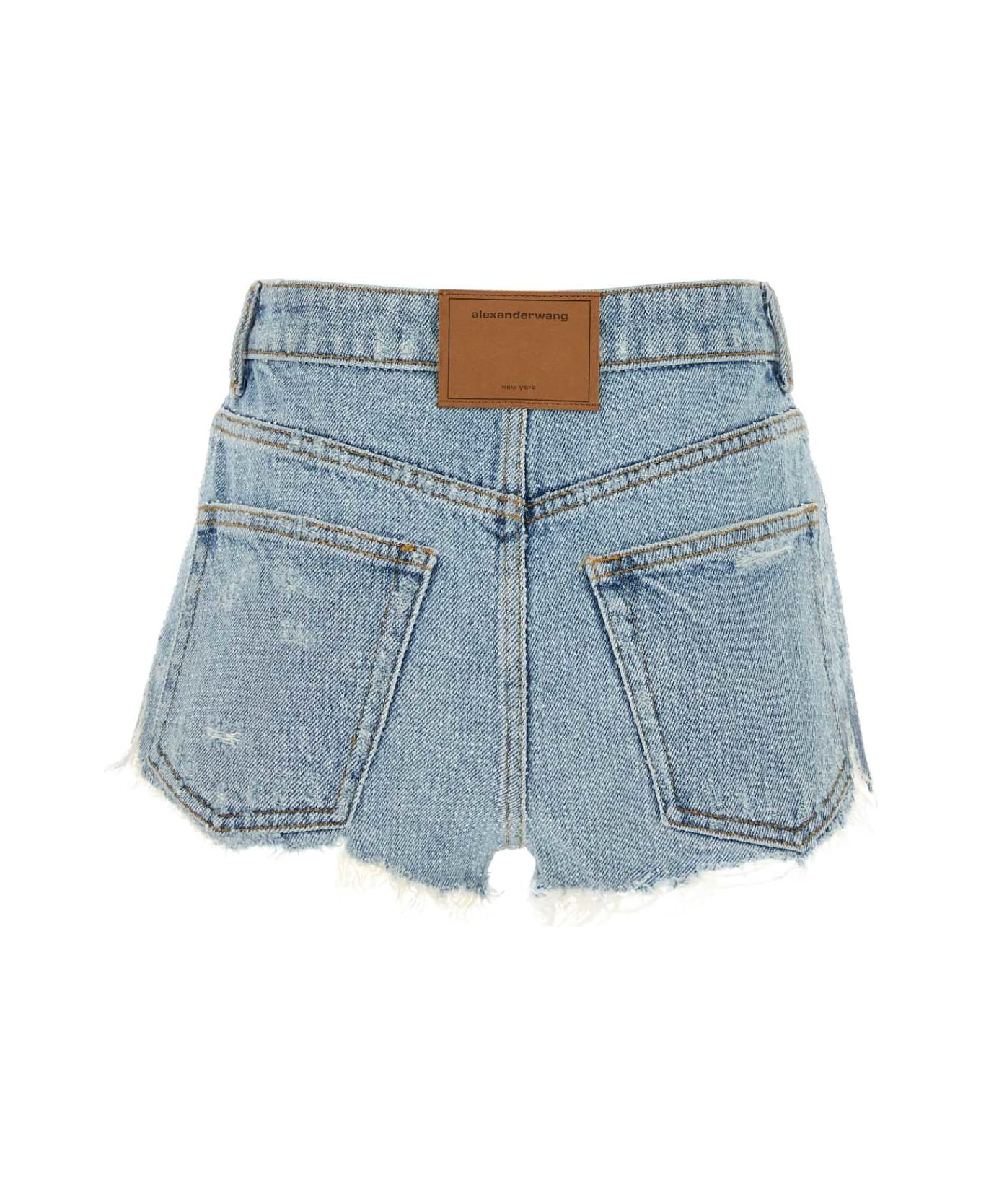 Alexander Wang Denim Shorts - POWDERBLUE