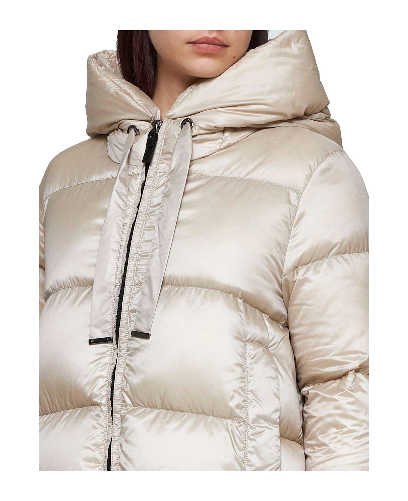 Max Mara The Cube Zip-up Drawstring Coat