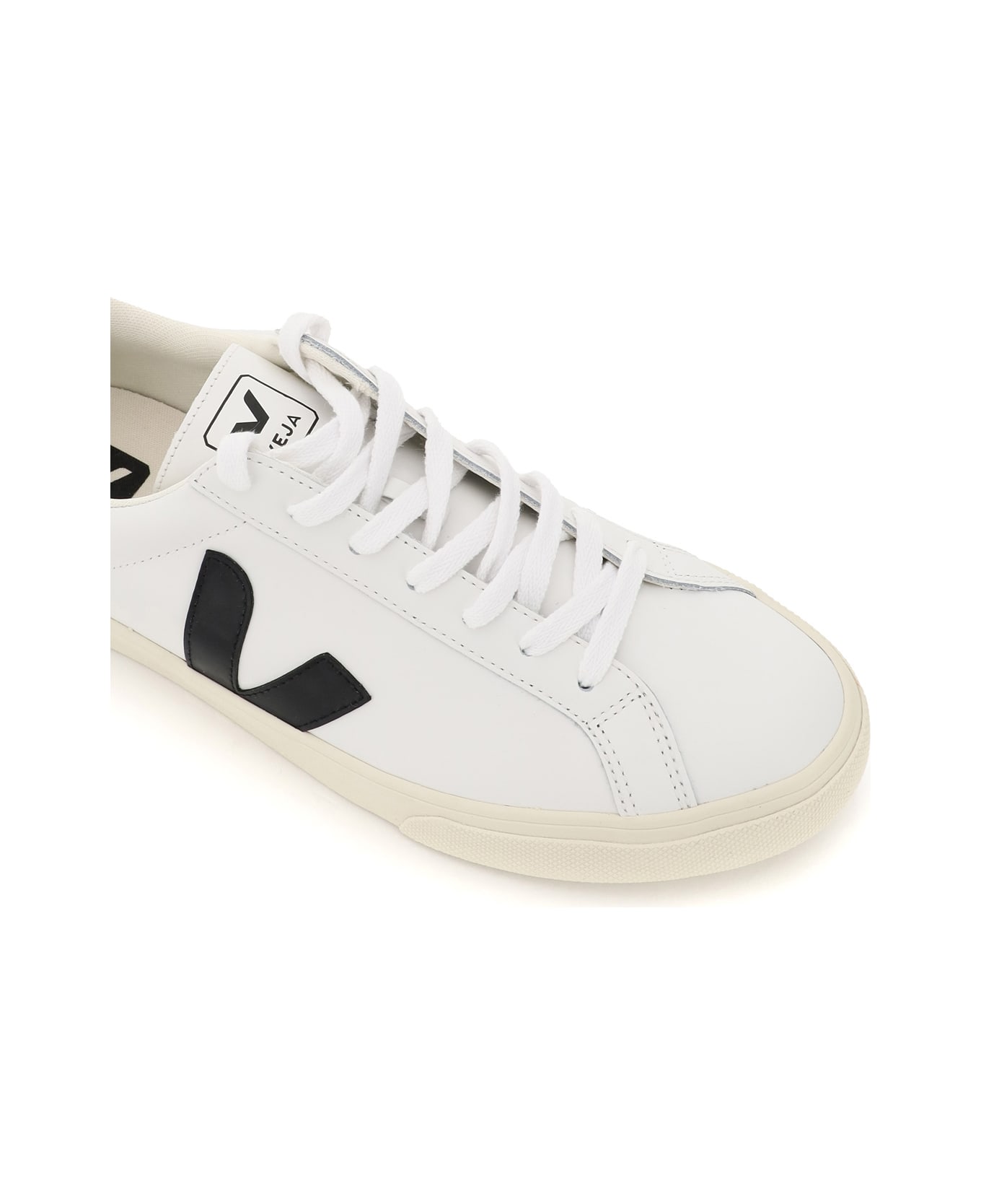 Veja Esplar Leather Sneakers - EXTRA WHITE BLACK (White)