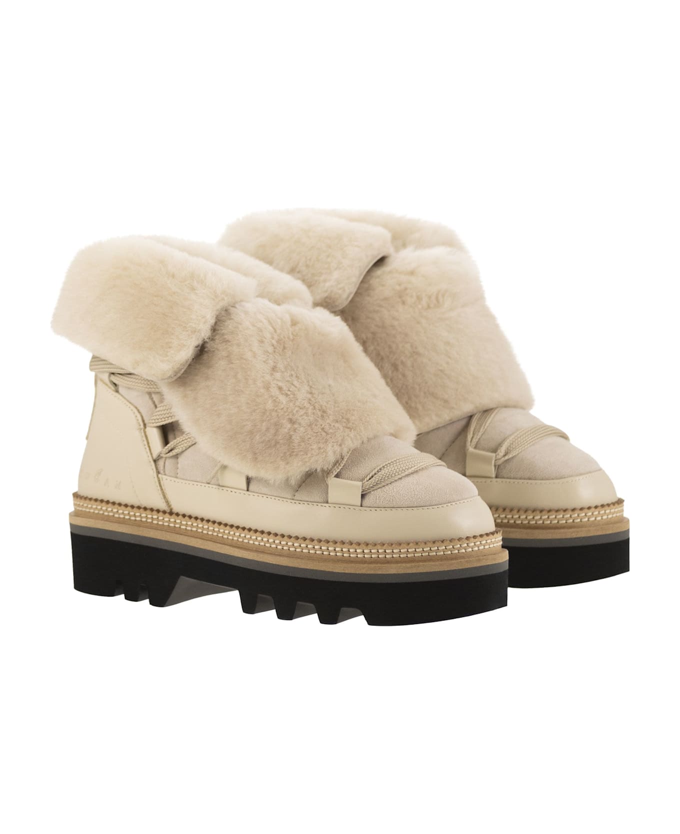 Hogan H675 - After-ski Boots - Light Beige