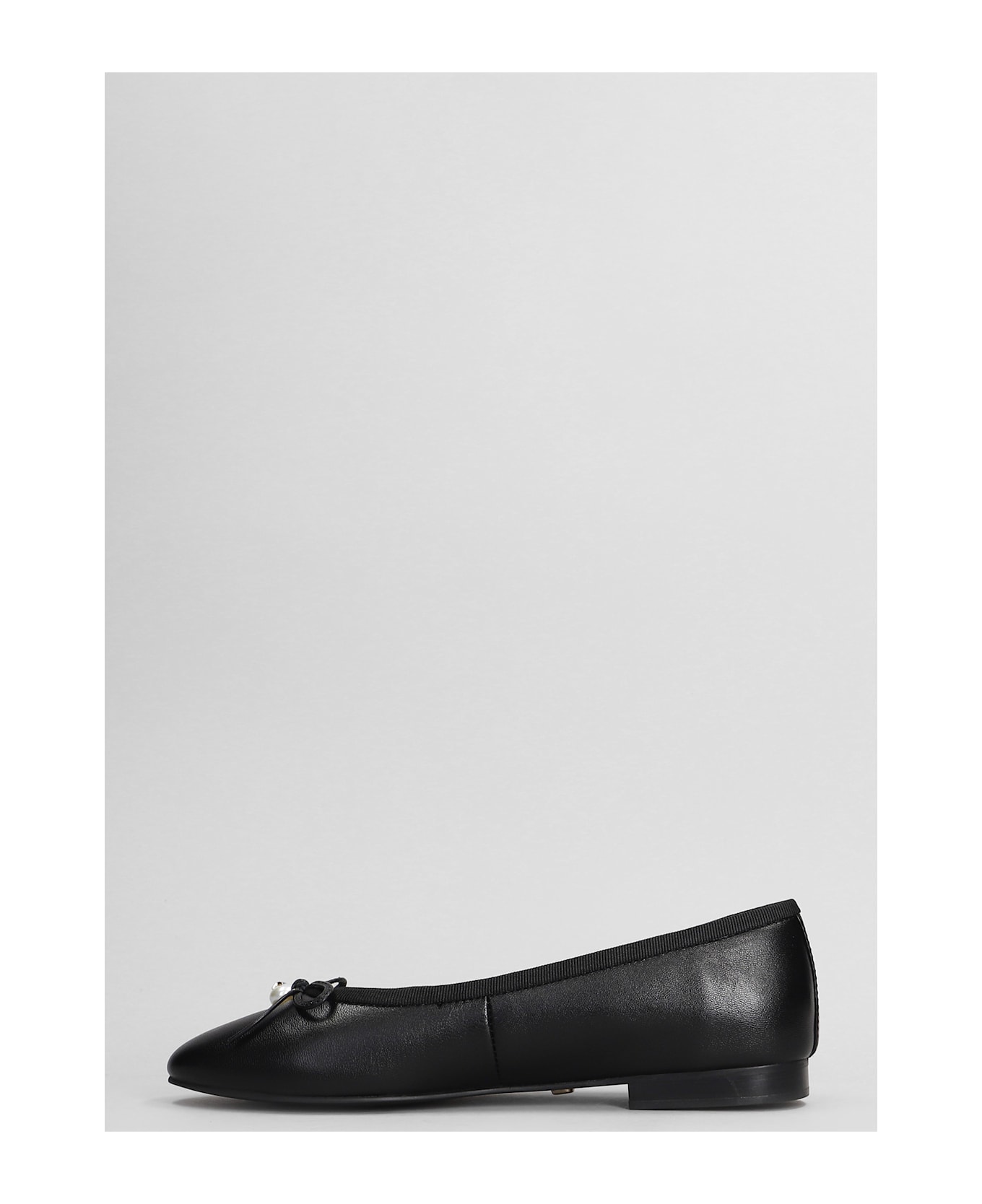 Lola Cruz Lima Ballerinas Ballet Flats In Black Leather - black