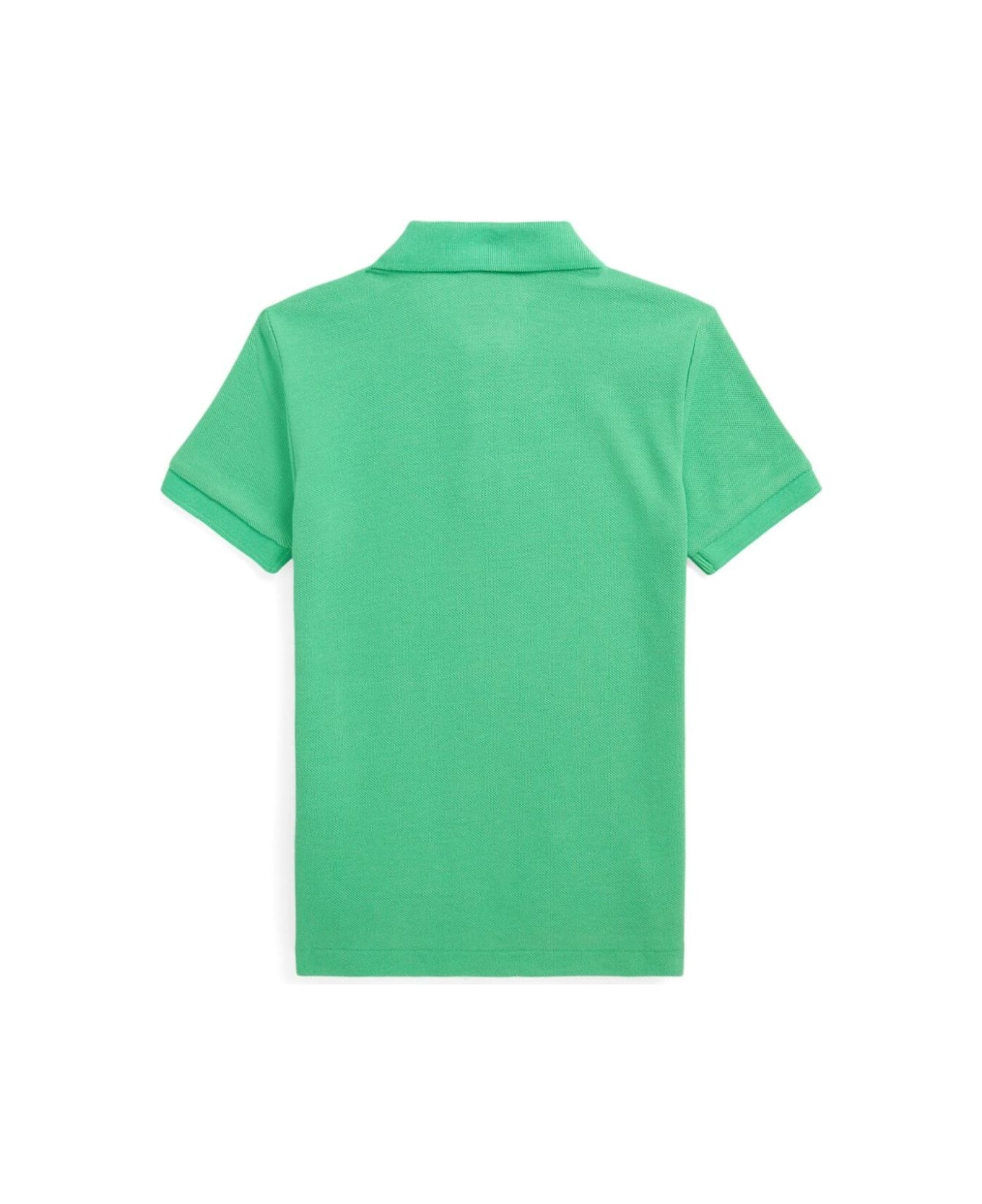 Polo Ralph Lauren Green Polo Shirt With Logo In Cotton Boy - Green