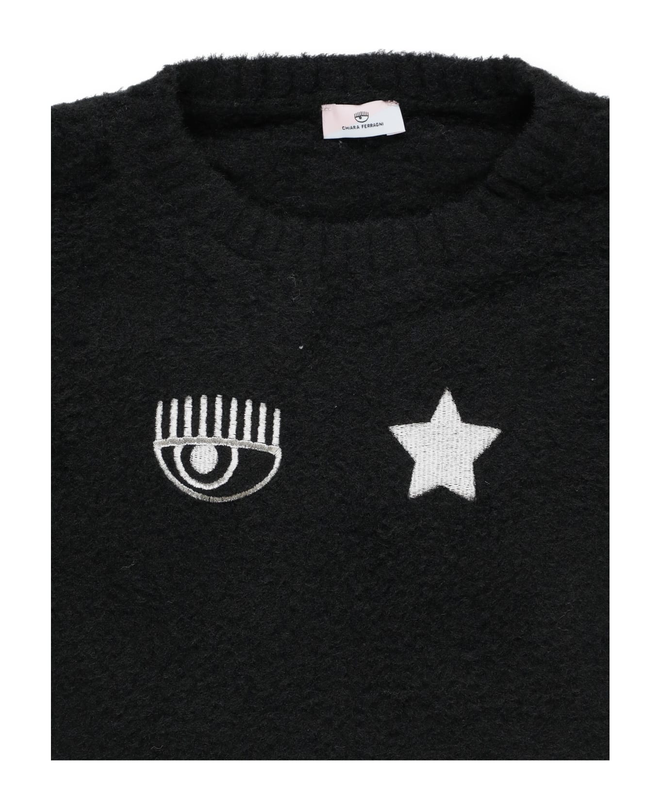 Chiara Ferragni Sweater With Logo - Black