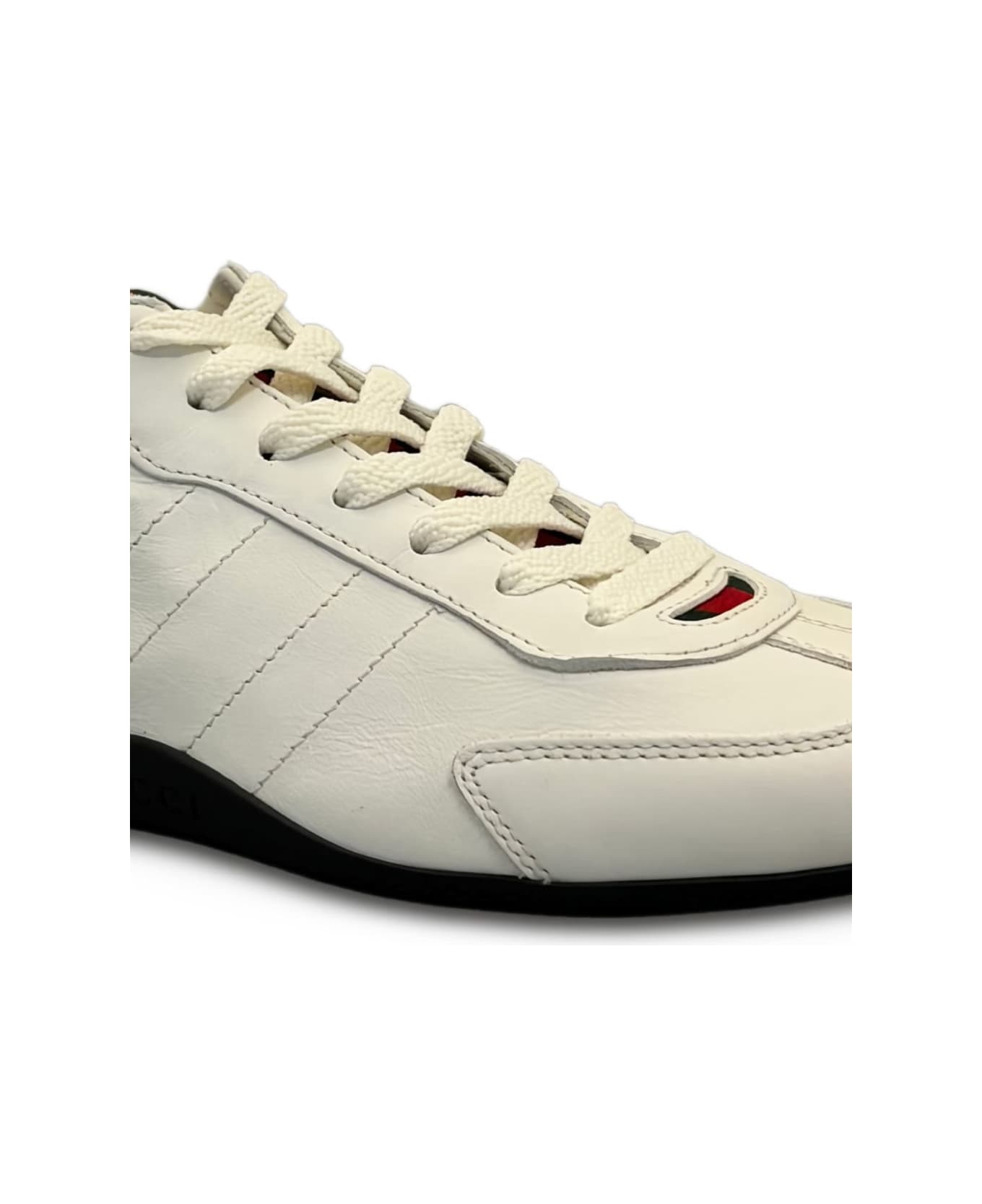 Gucci Leather Sneakers - White