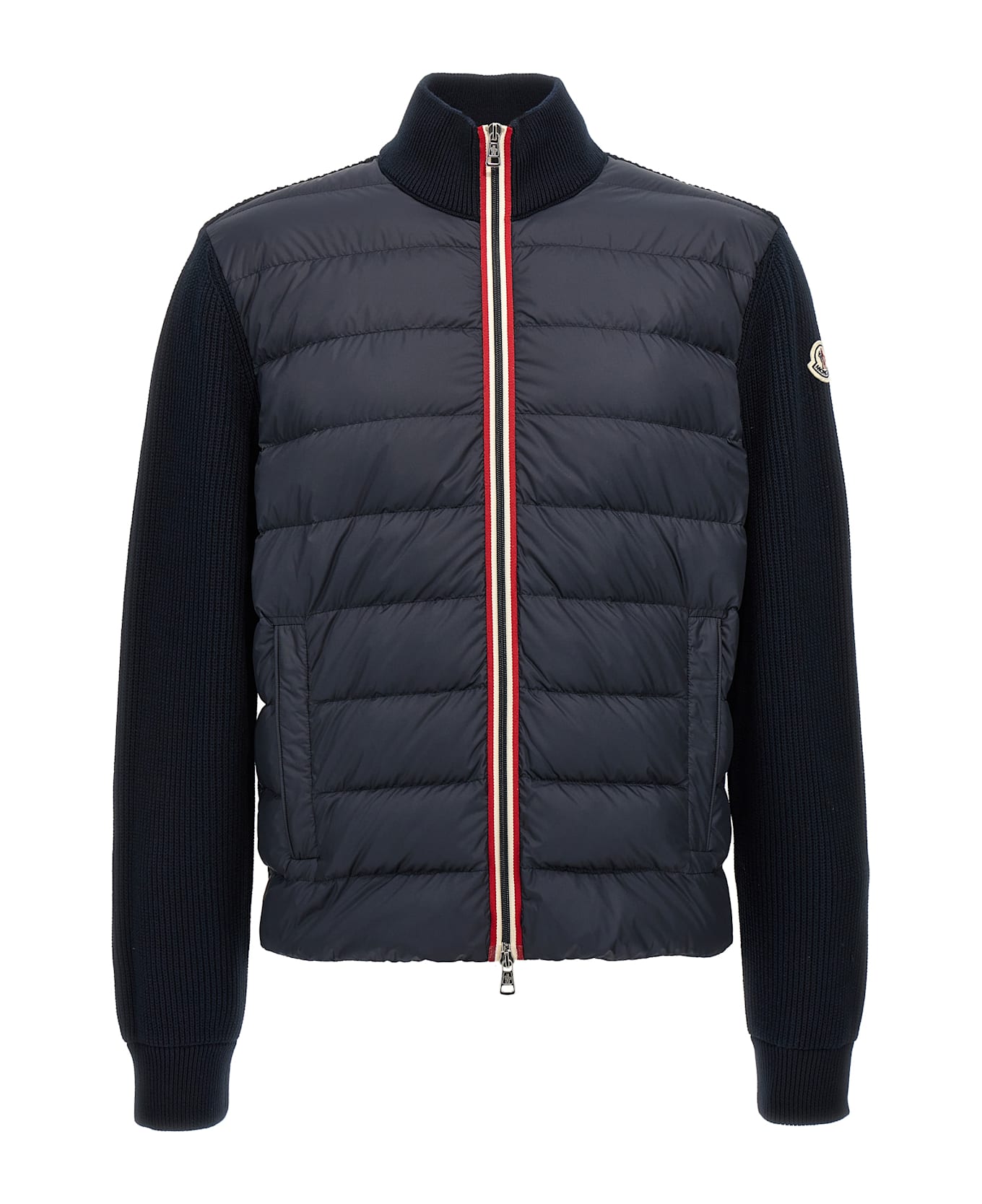 Moncler Tricot Cardigan - Blue ダウンジャケット