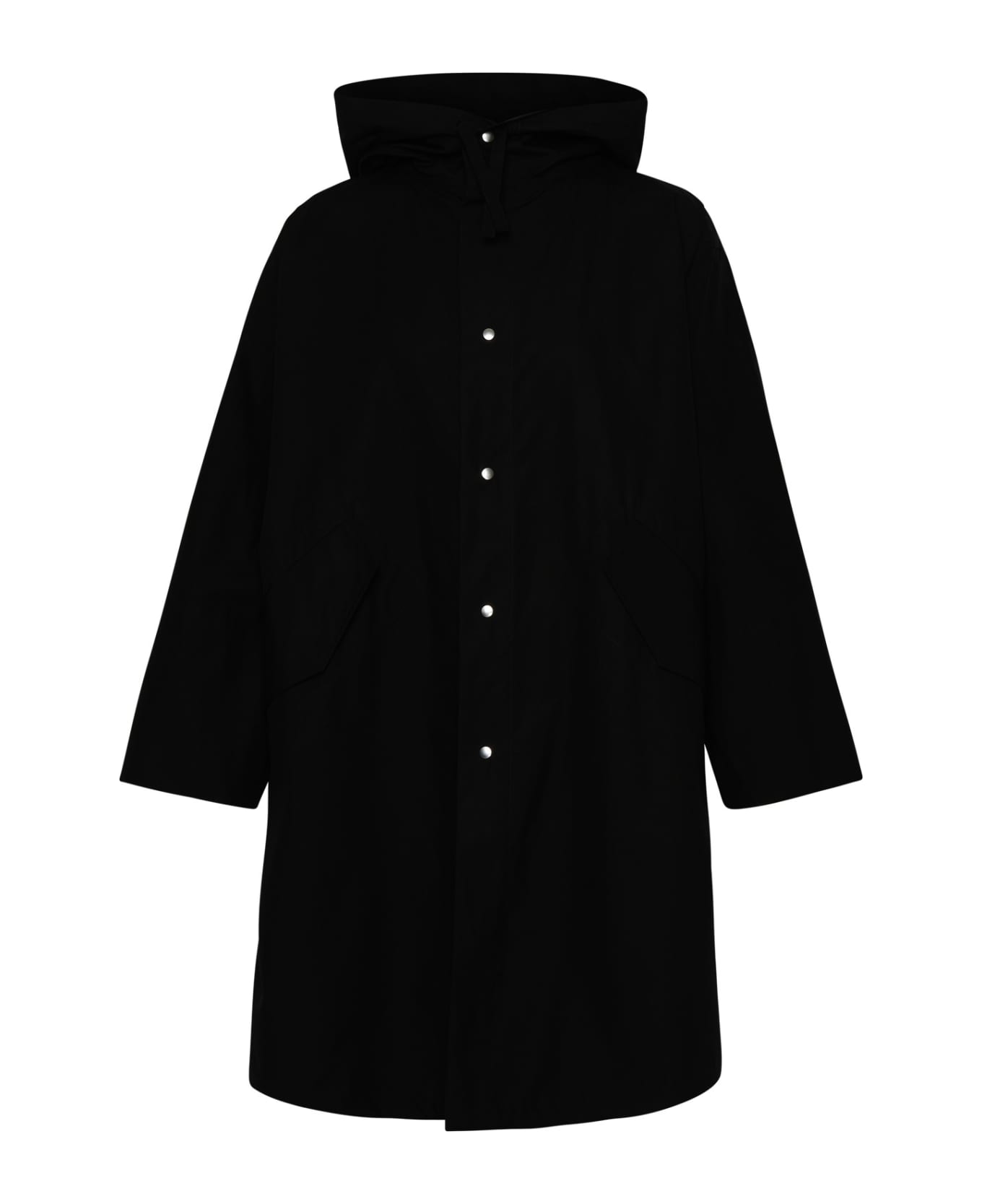 Jil Sander Navy Cotton Coat - Black