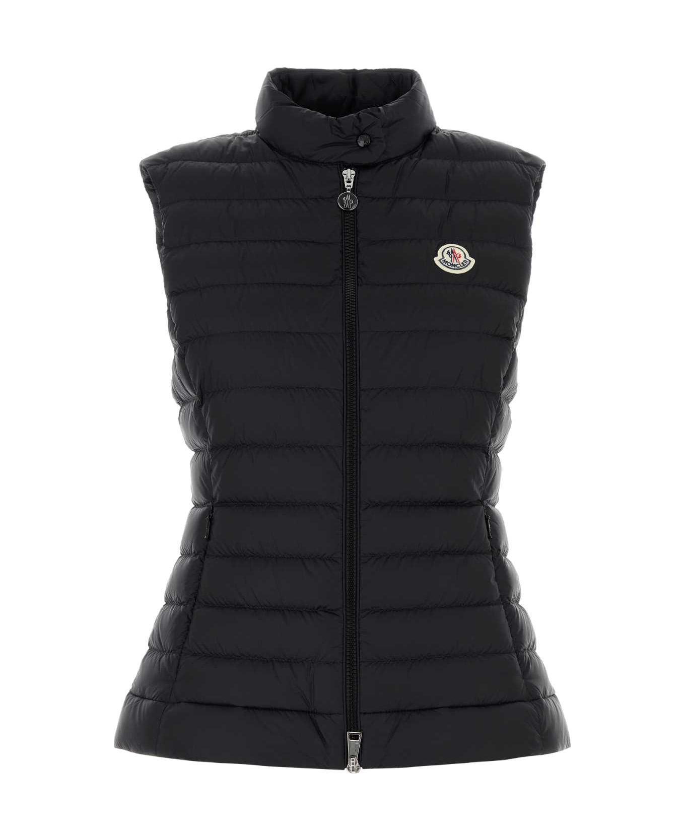 Moncler Black Nylon Igens Down Jacket - Black