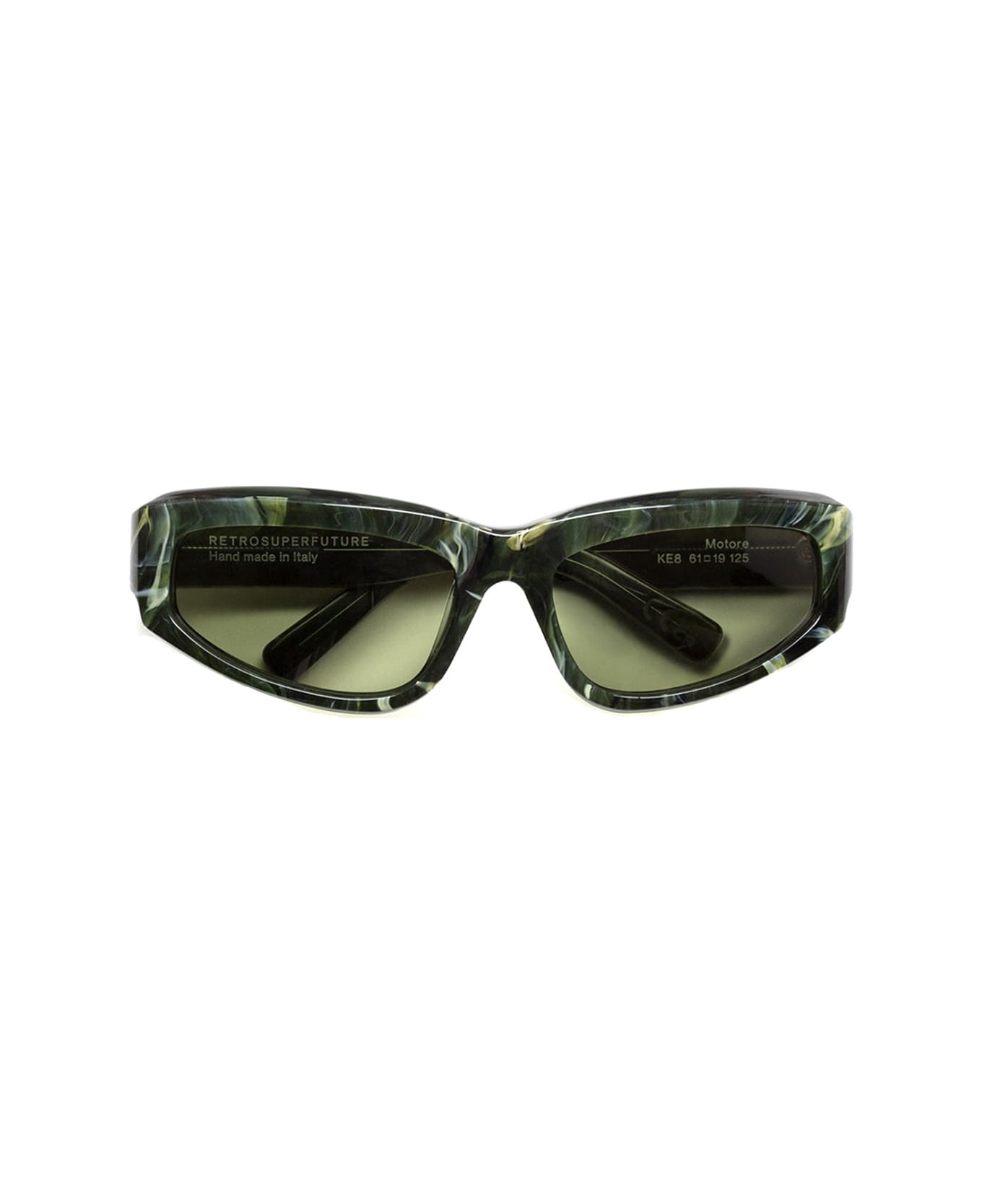 RETROSUPERFUTURE Motore Tartaruga Ke8 Sunglasses - Verde サングラス