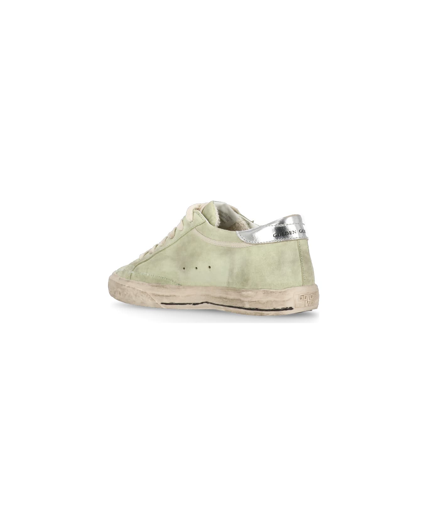 Golden Goose Super Star Sneakers - NILE GREEN/SILVER