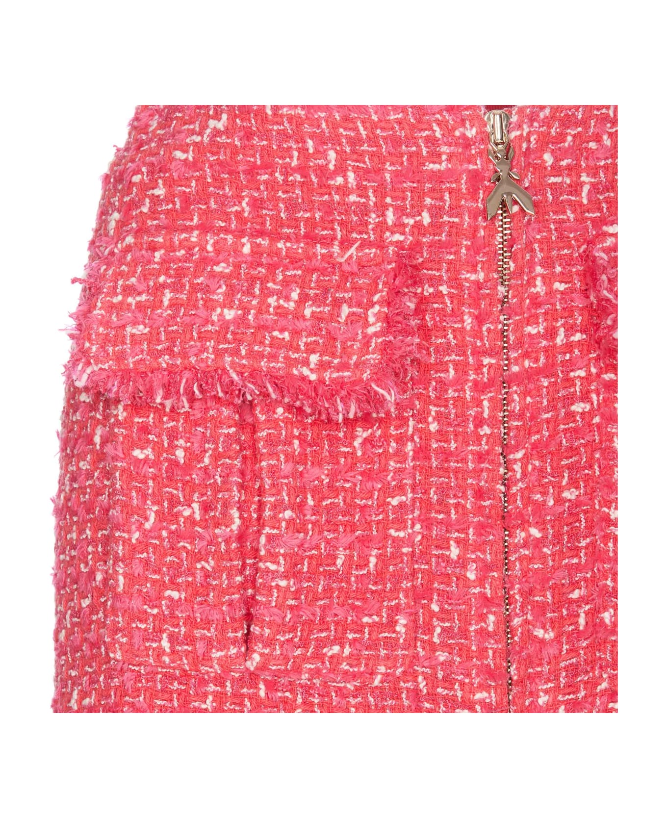 Patrizia Pepe Zip Tweed Mini Skirt - Fuchsia ショートパンツ