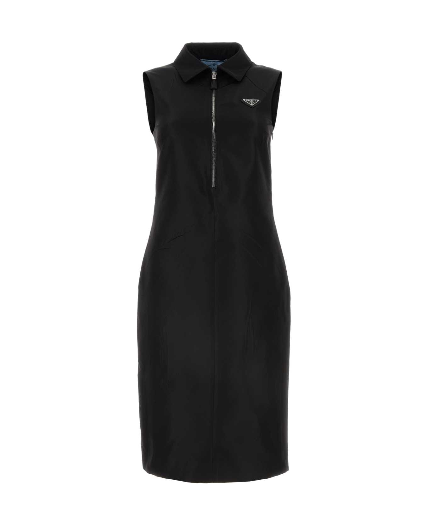 Prada Black Faille Dress - NERO