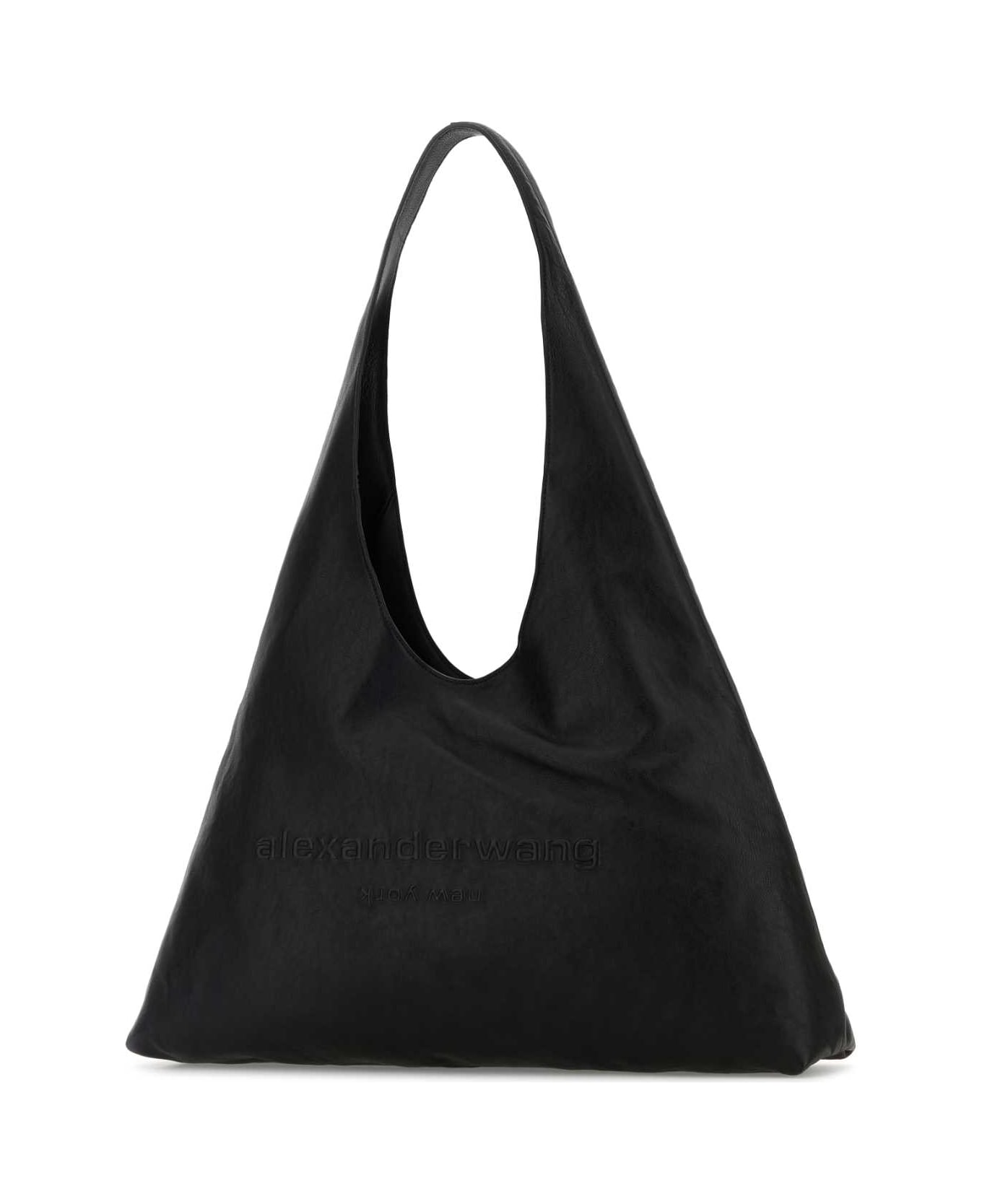 Alexander Wang Black Leather Large Pike Shoulder Bag - BLACK