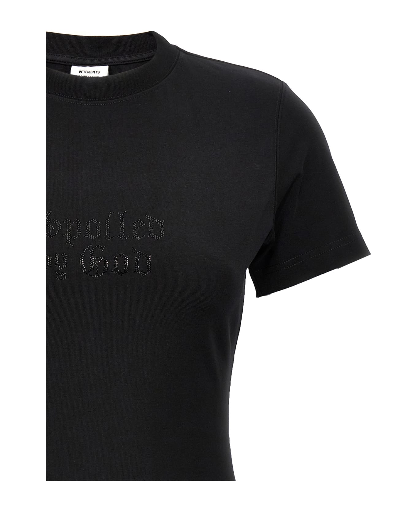 VETEMENTS 'spoiled By God' T-shirt - Black   Tシャツ