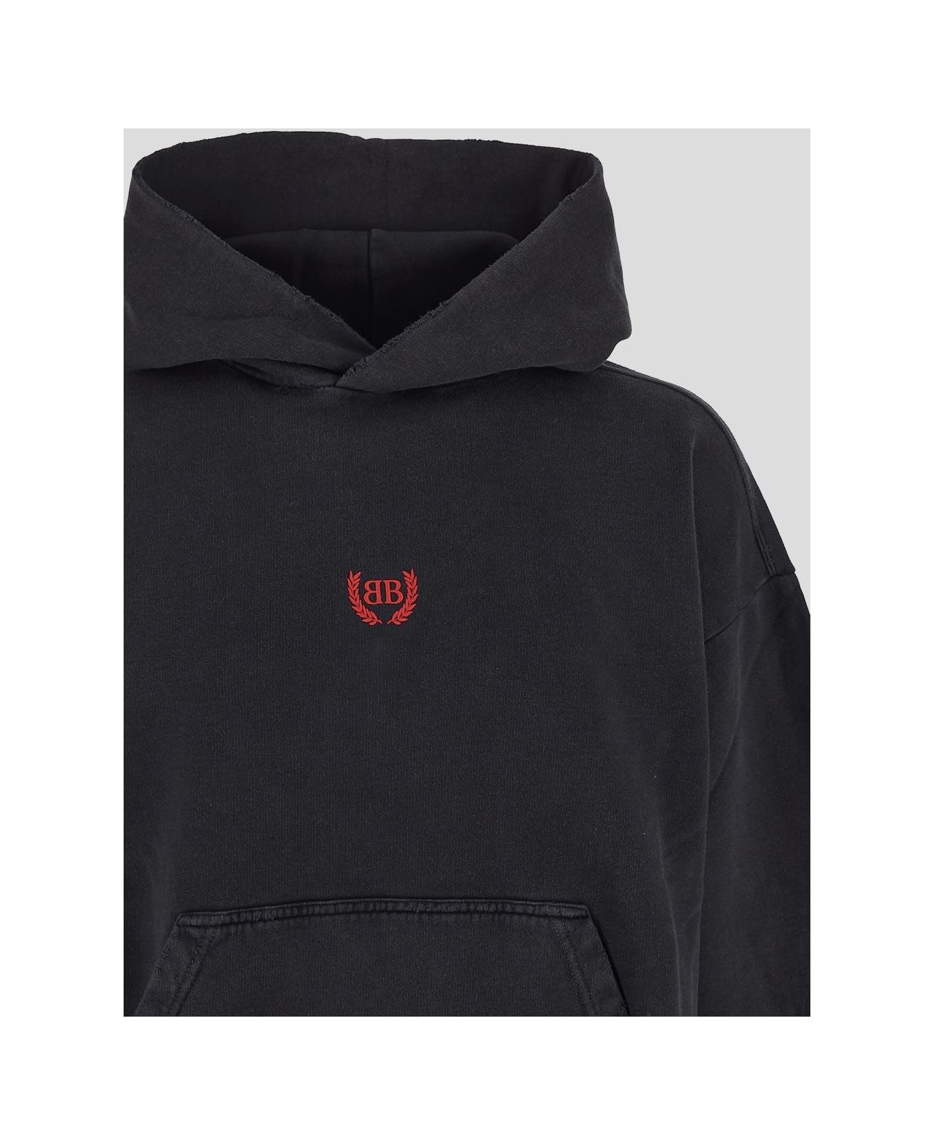Balenciaga Bb Icon Hoodie - Black