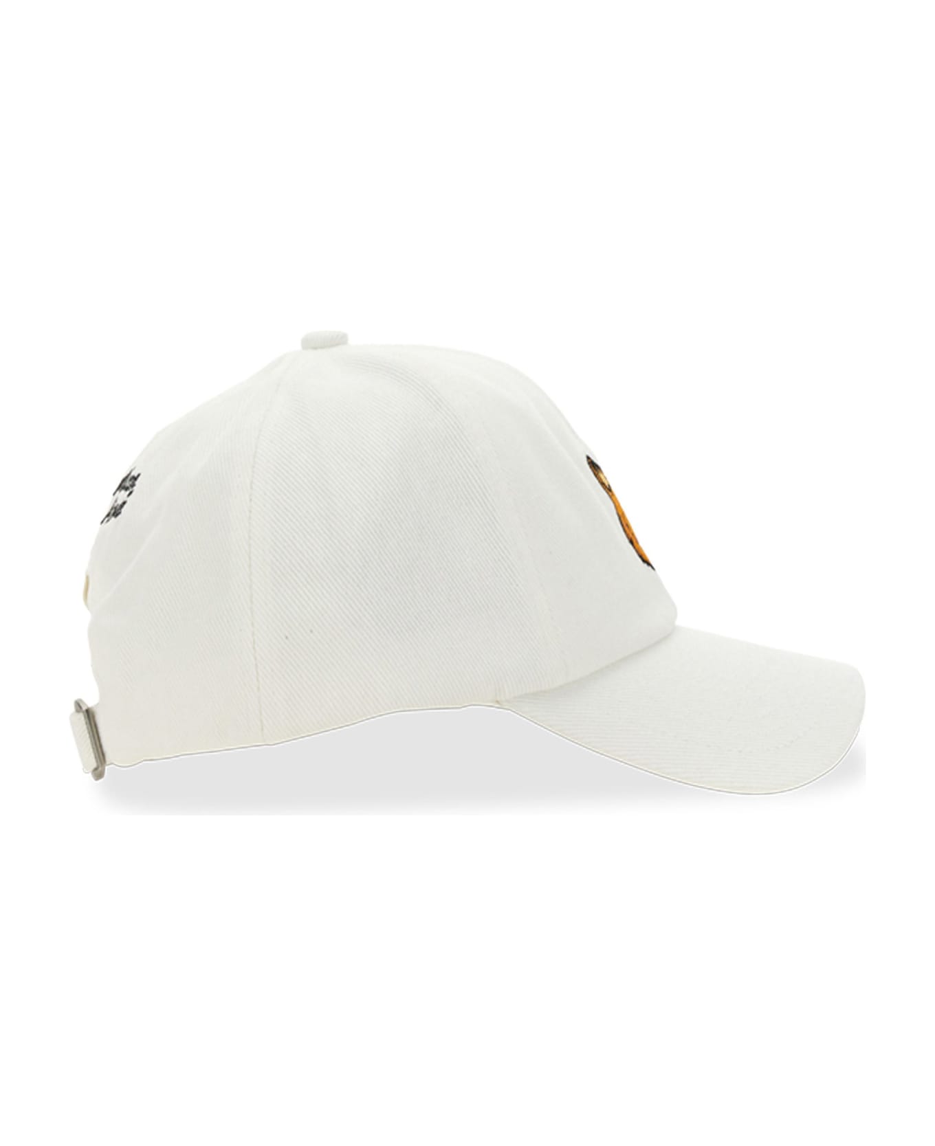 Maison Kitsuné Fox Head Baseball Hat - White 帽子