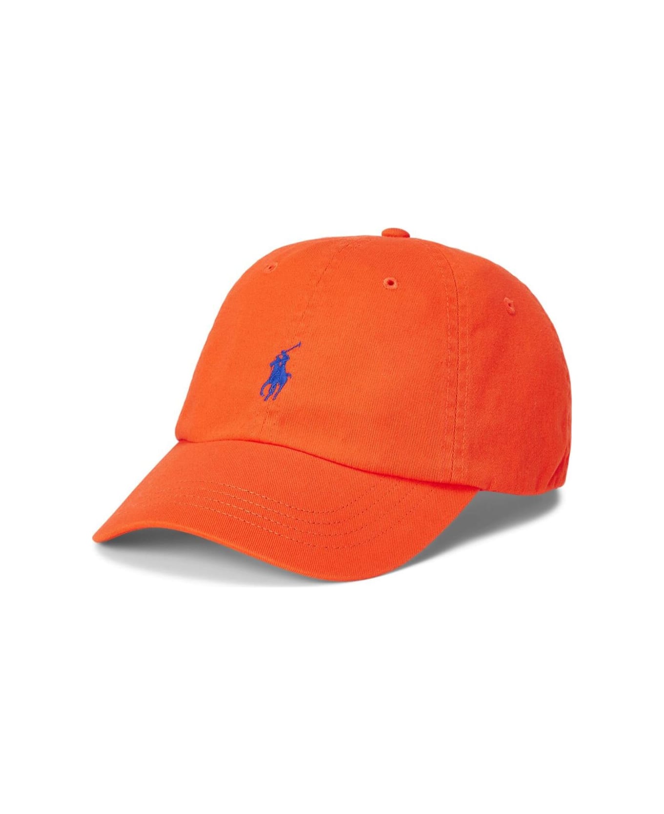 Polo Ralph Lauren Baseball Cap With Contrasting Pony - Orange
