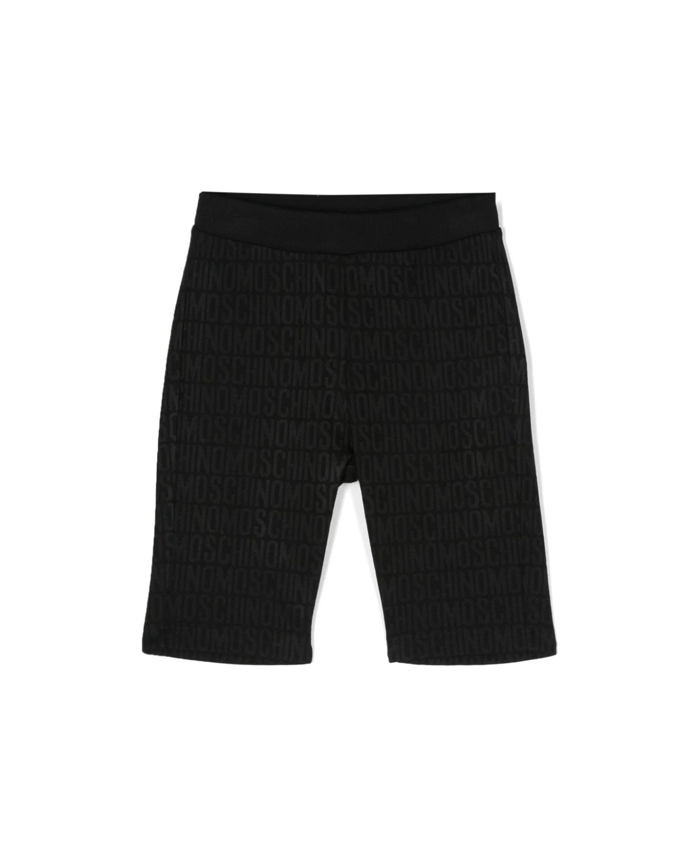 Moschino Shorts Con Logo - Black