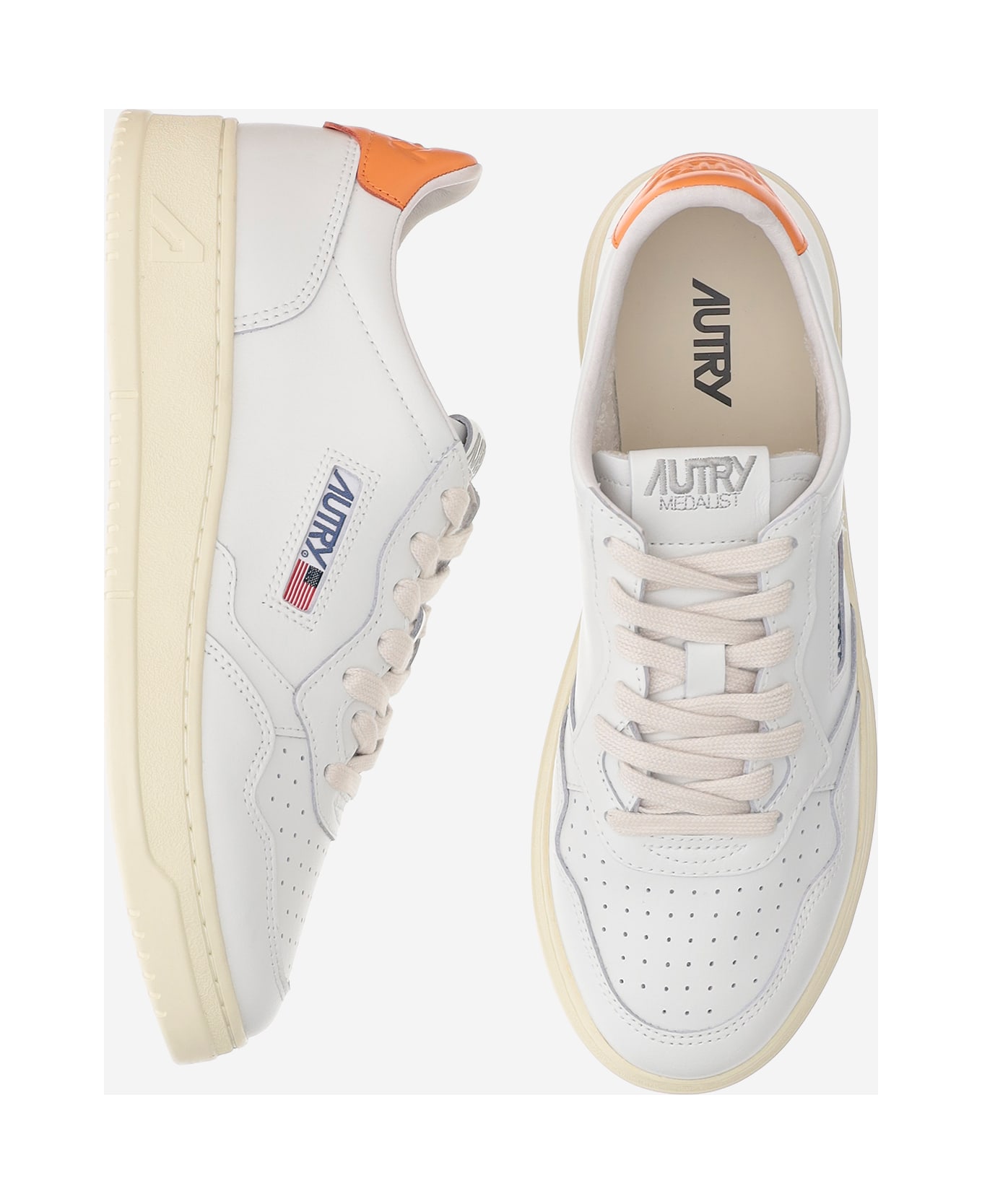 Autry Medalist Low Sneakers - Orange